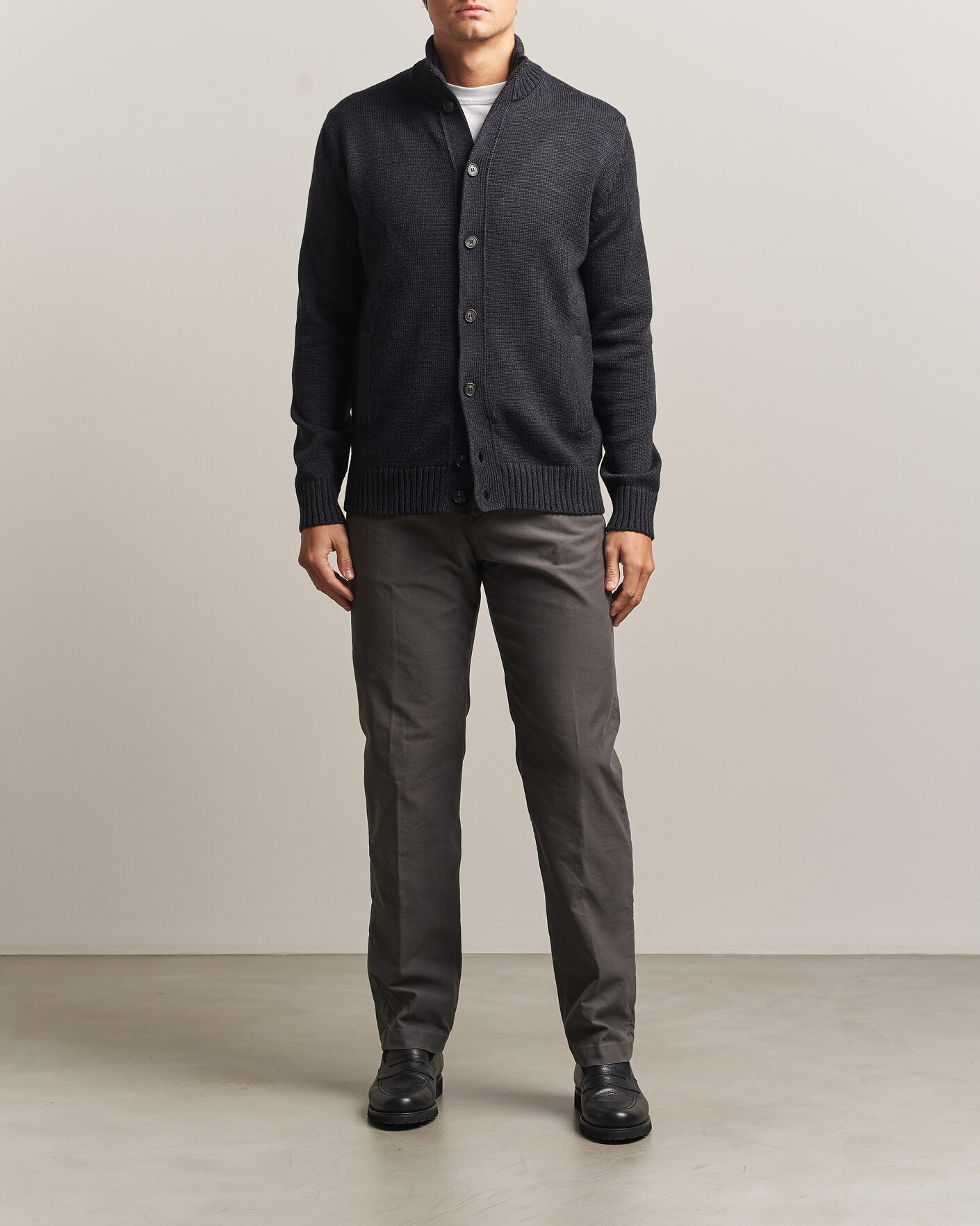 Uomini | Maglieria | Zanone | Virgin Merino Wool Chioto Grey Melange