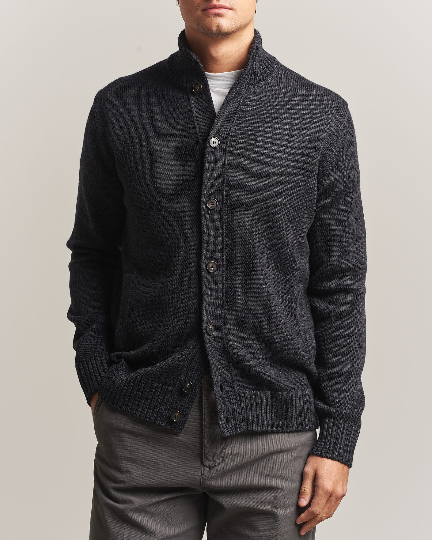 Uomini | Maglieria | Zanone | Virgin Merino Wool Chioto Grey Melange