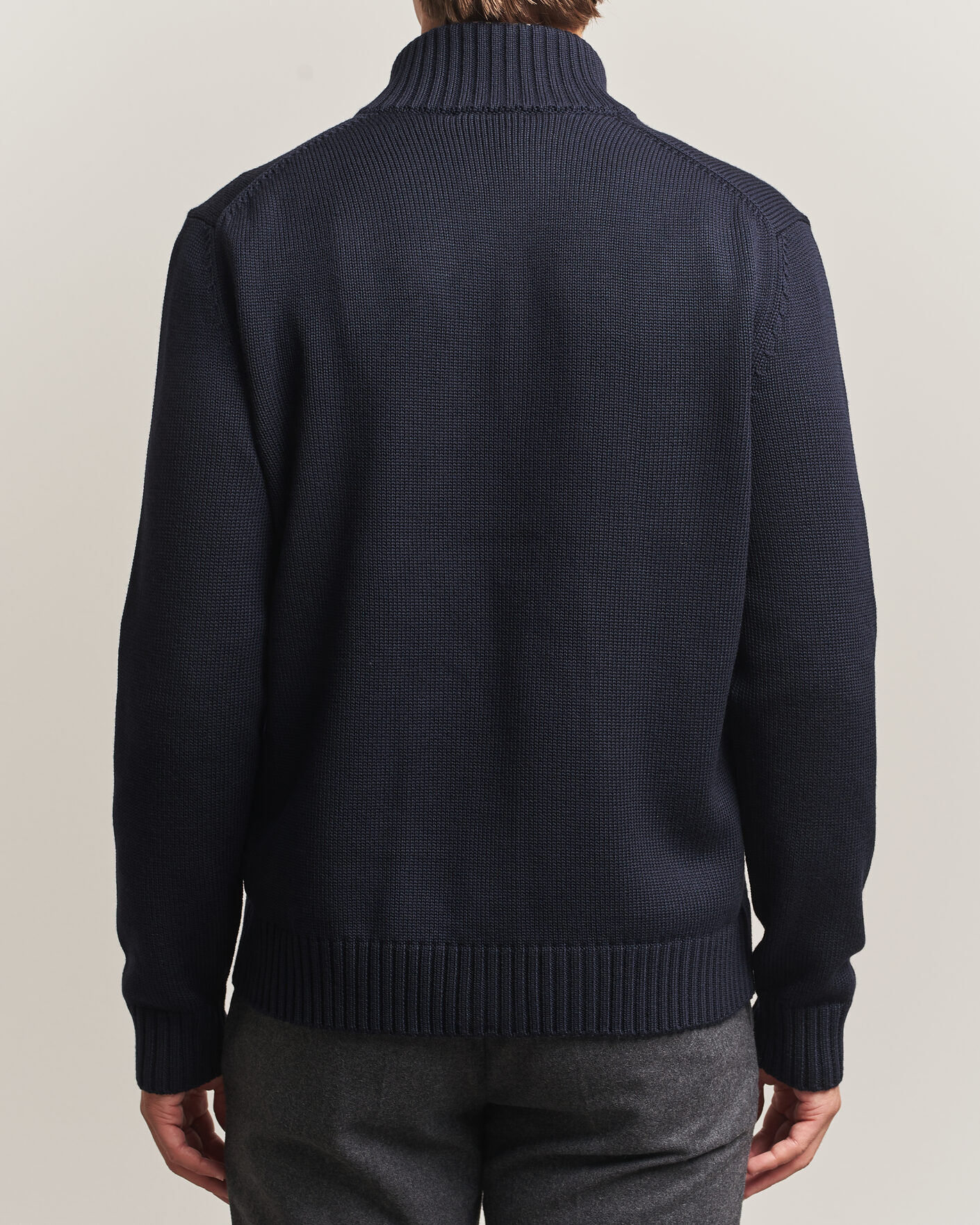 Uomini | Maglieria | Zanone | Virgin Merino Wool Chioto Navy