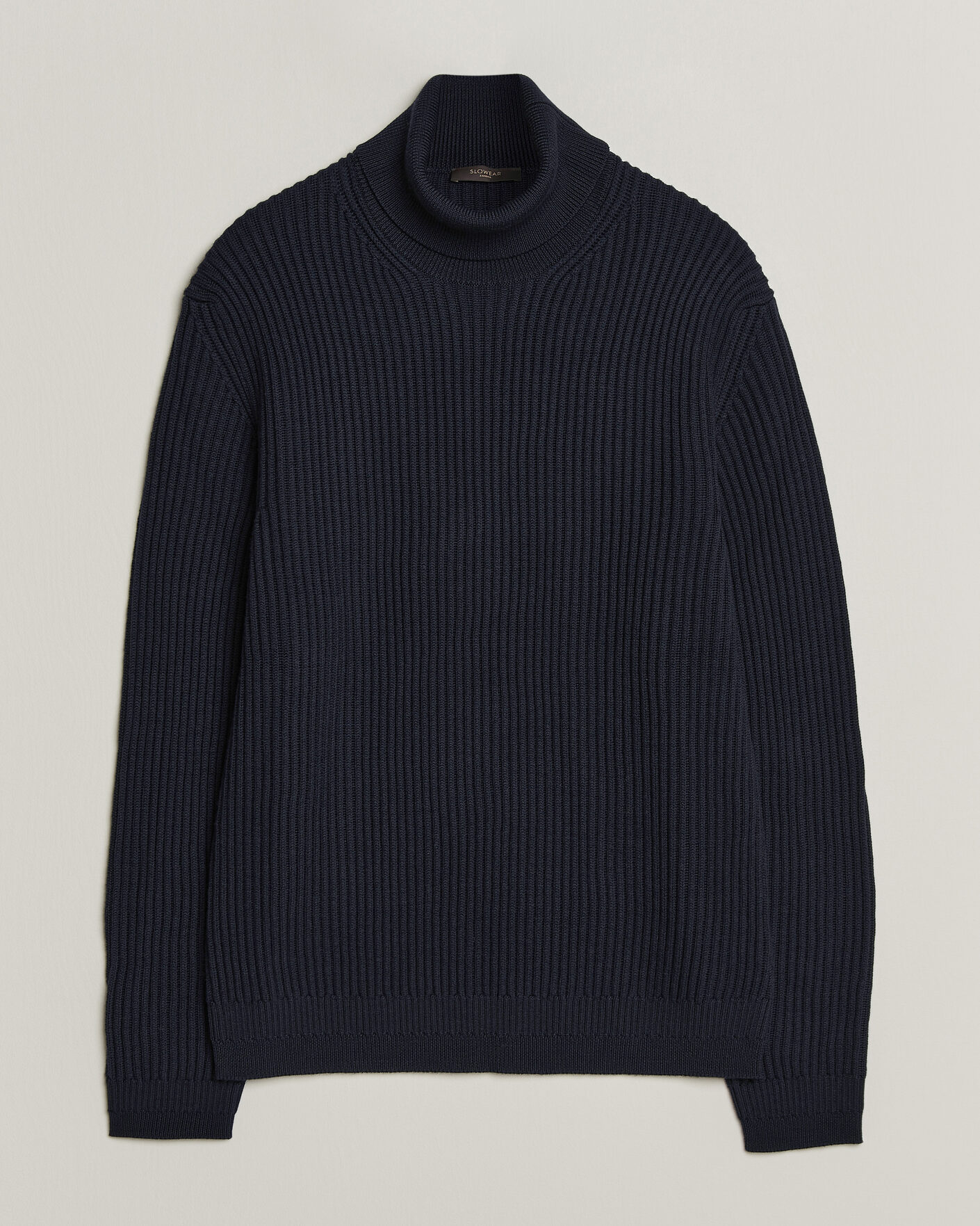 Uomini | Maglieria | Zanone | Fishermans Rib Rollneck Navy