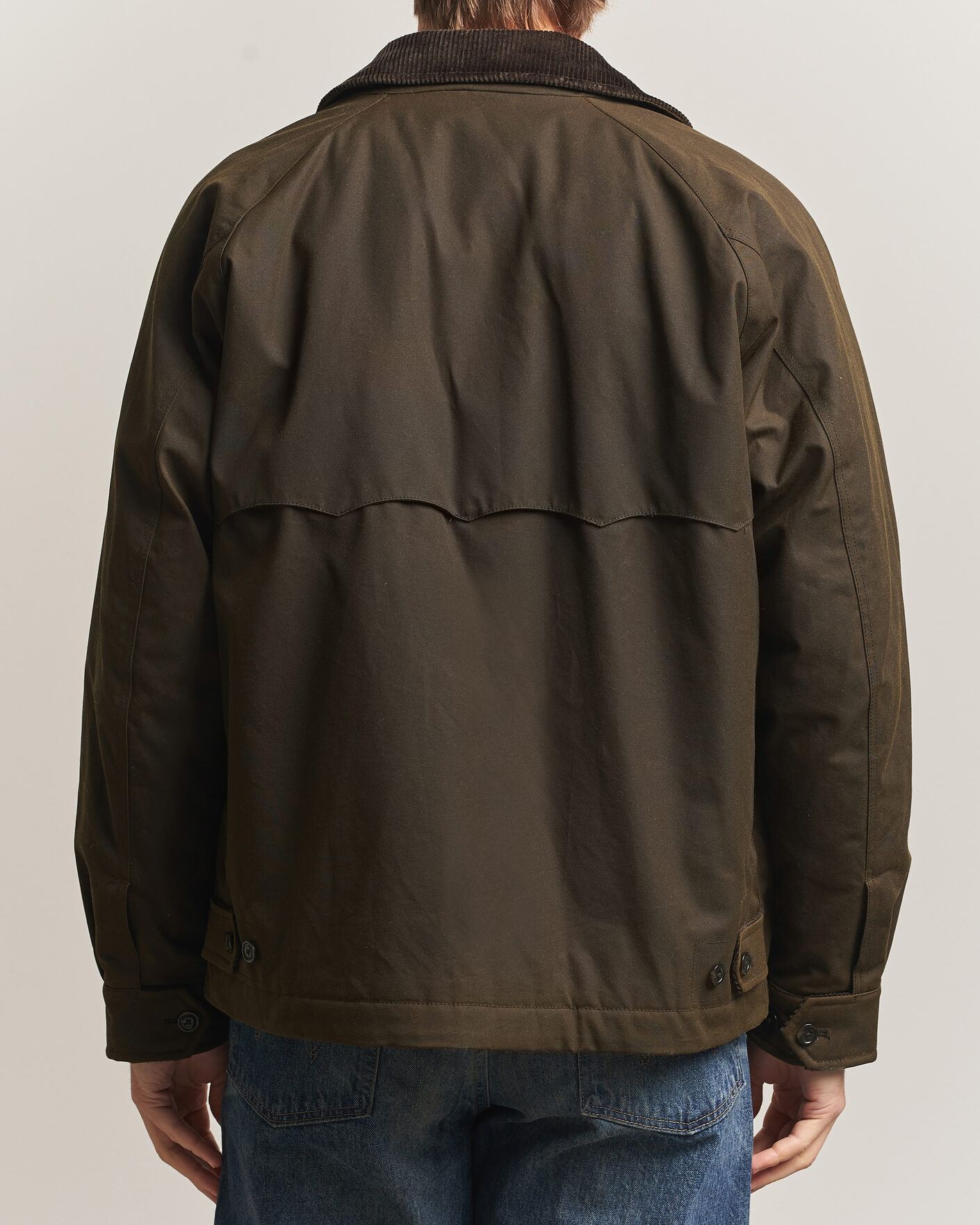 Uomini | Giacche | Baracuta | Waxed Sherling Lined Deck Jacket Deep Moss