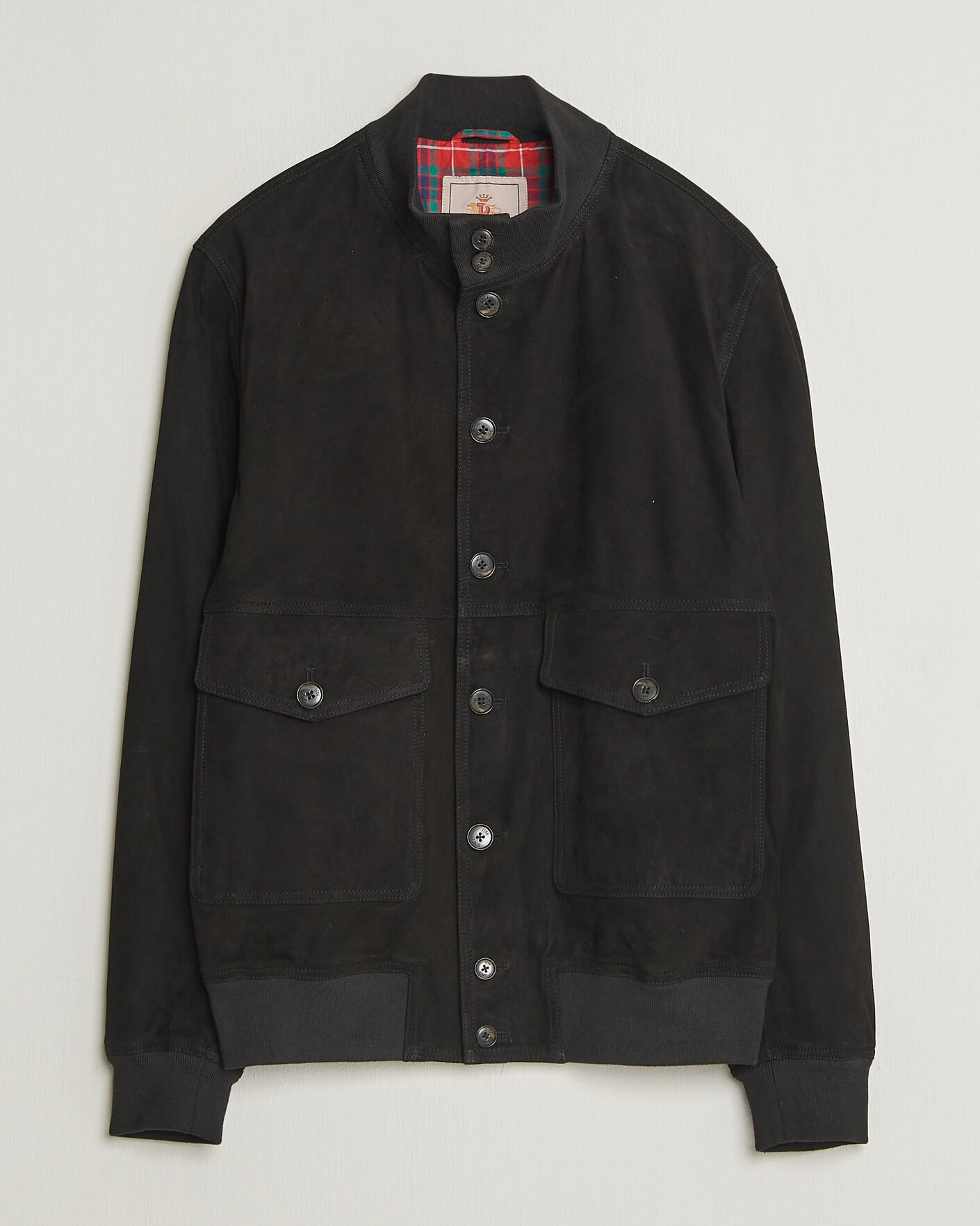 Uomini | Giacche | Baracuta | Suede Blouson Jacket Black
