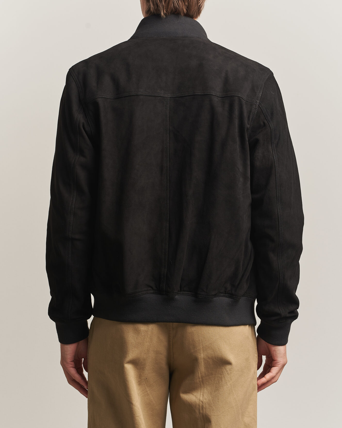Uomini | Giacche | Baracuta | Suede Blouson Jacket Black