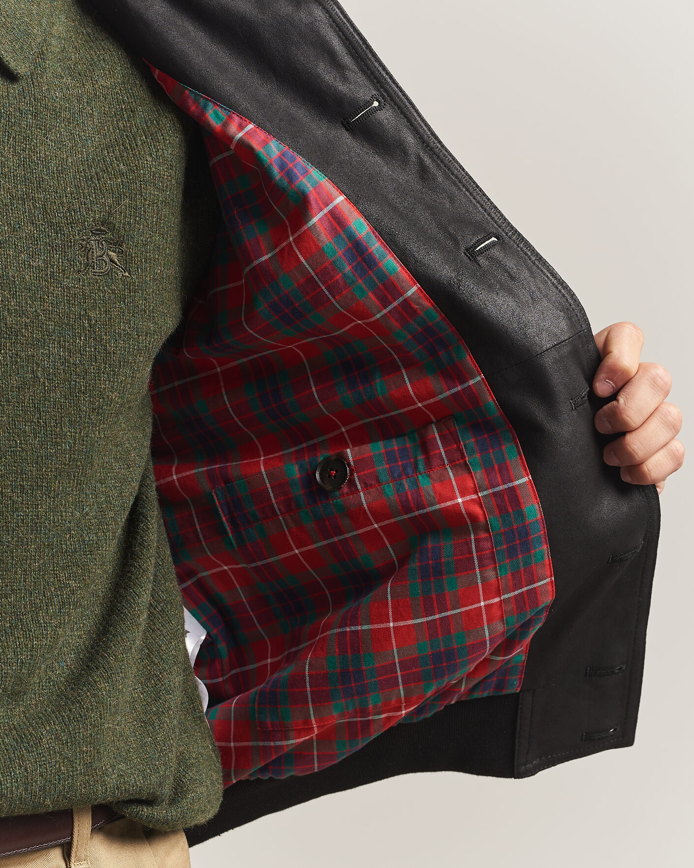 Uomini | Giacche | Baracuta | Suede Blouson Jacket Black