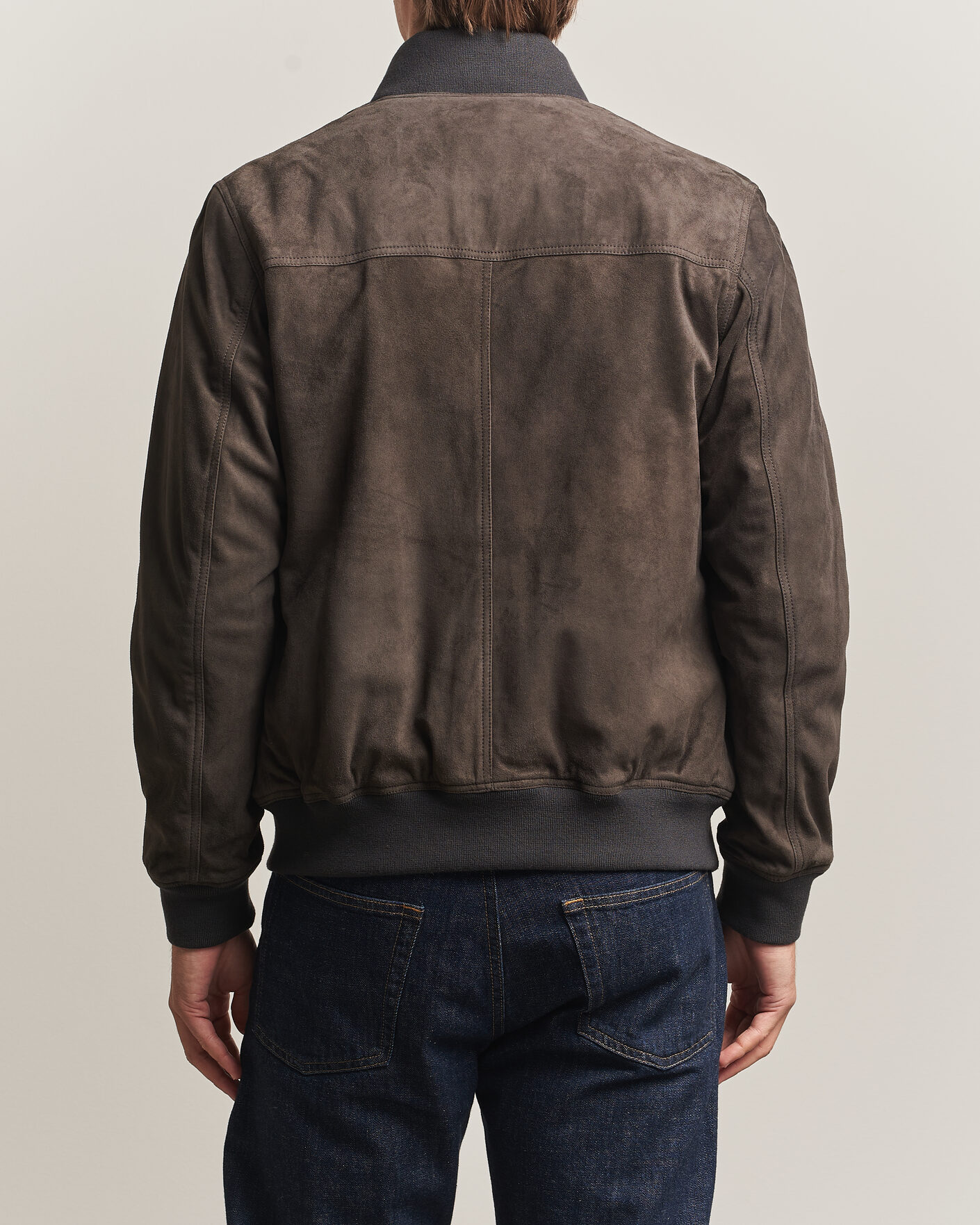 Uomini | Giacche | Baracuta | Suede Blouson Jacket December Sky