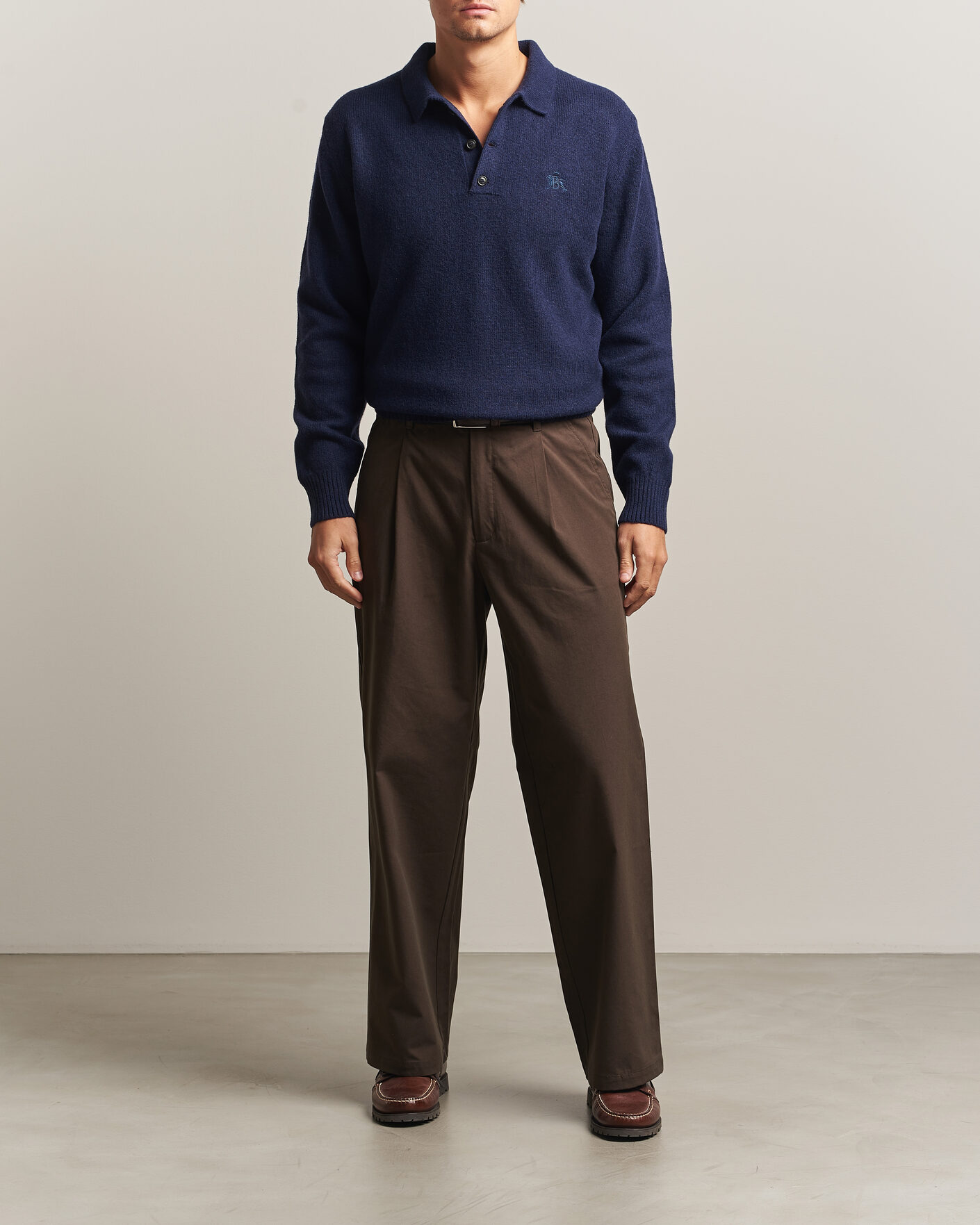 Uomini | Maglieria | Baracuta | Shetland Polo Navy