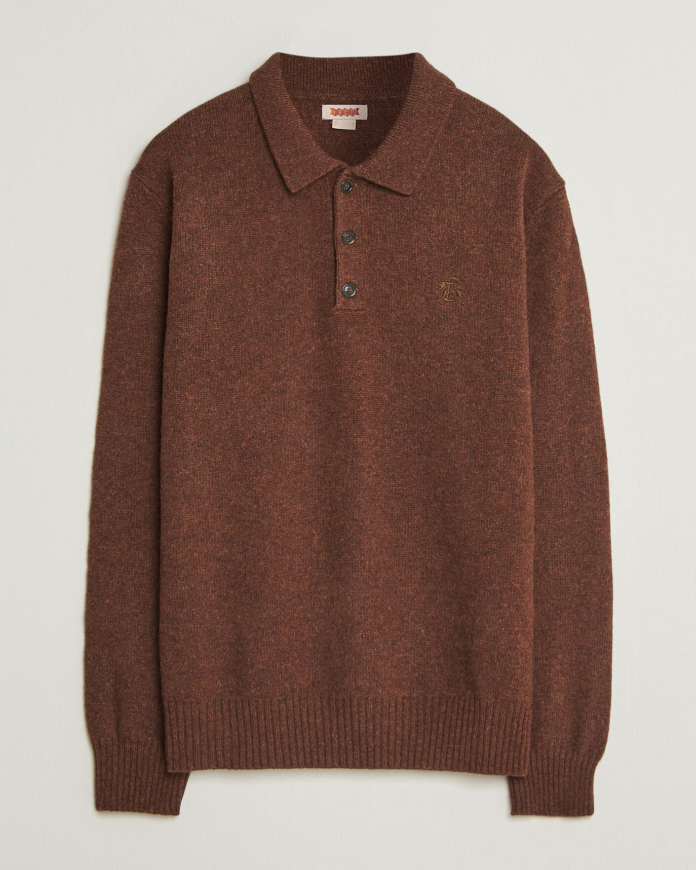 Uomini | Maglieria | Baracuta | Shetland Polo Slate Black