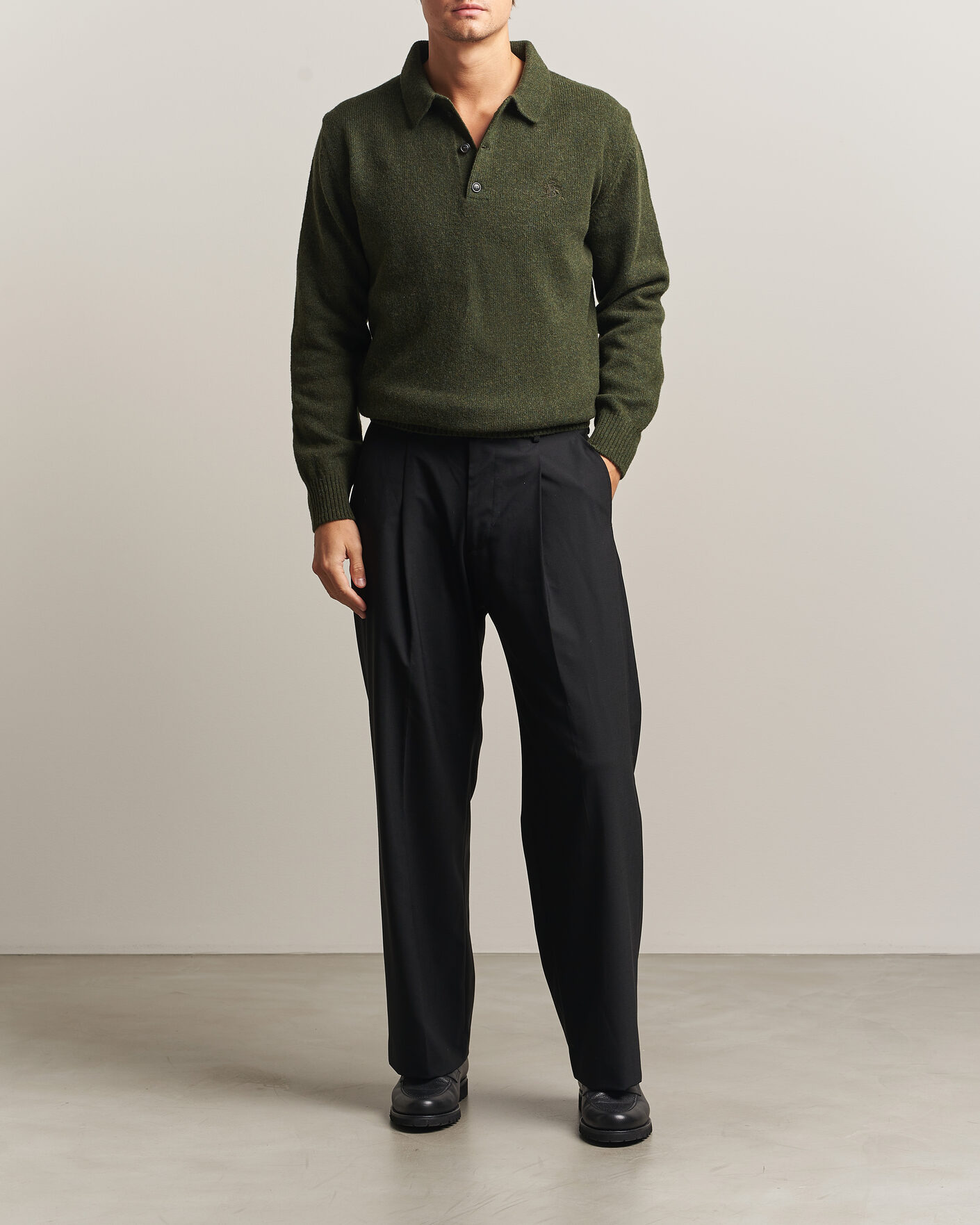 Uomini | Maglieria | Baracuta | Shetland Polo Beech