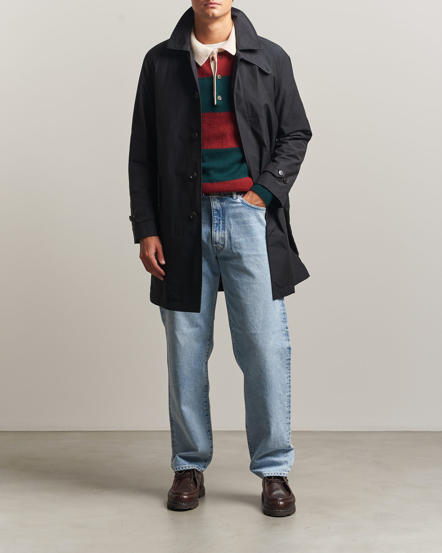 Uomini | Giacche | Baracuta | G10 Detachable Cloth Coat Dark Navy