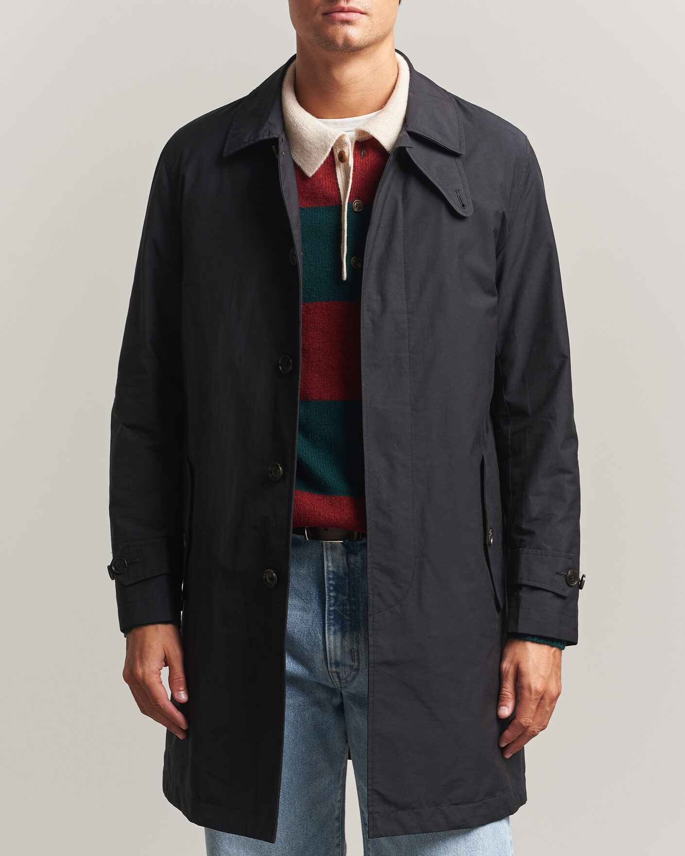 Uomini | Giacche | Baracuta | G10 Detachable Cloth Coat Dark Navy