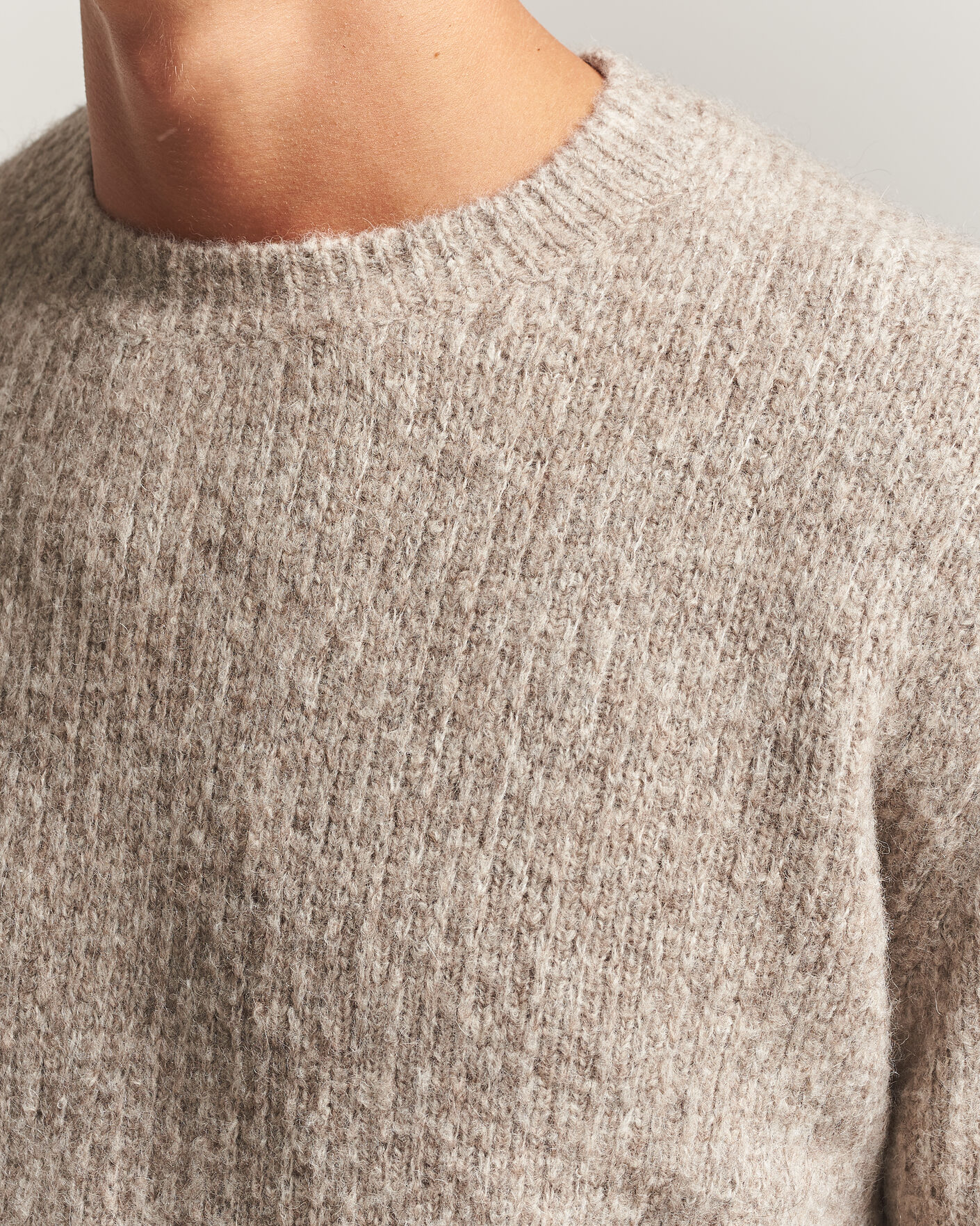 Uomini | Maglieria | Sunflower | Yak Sweater Dark Oat