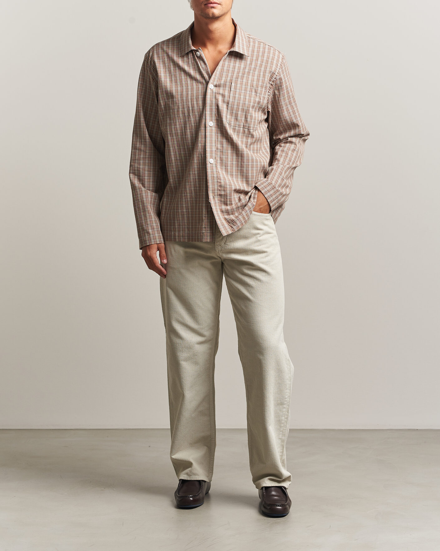 Uomini | Jeans | Sunflower | Loose Corduroy Pants Ivory