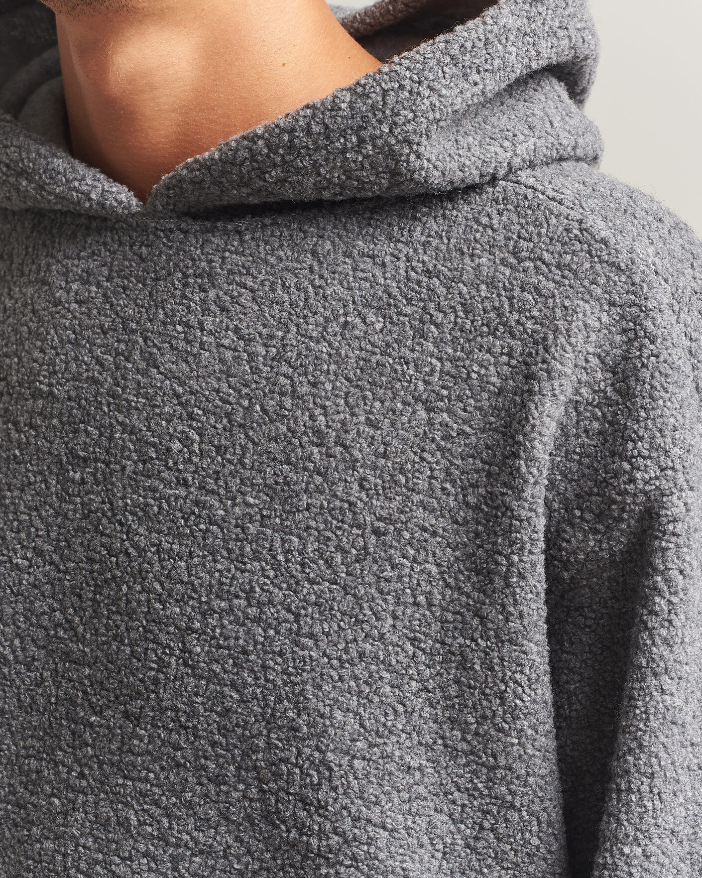 Uomini | Maglieria | Sunflower | Wool Hoodie Grey Melange