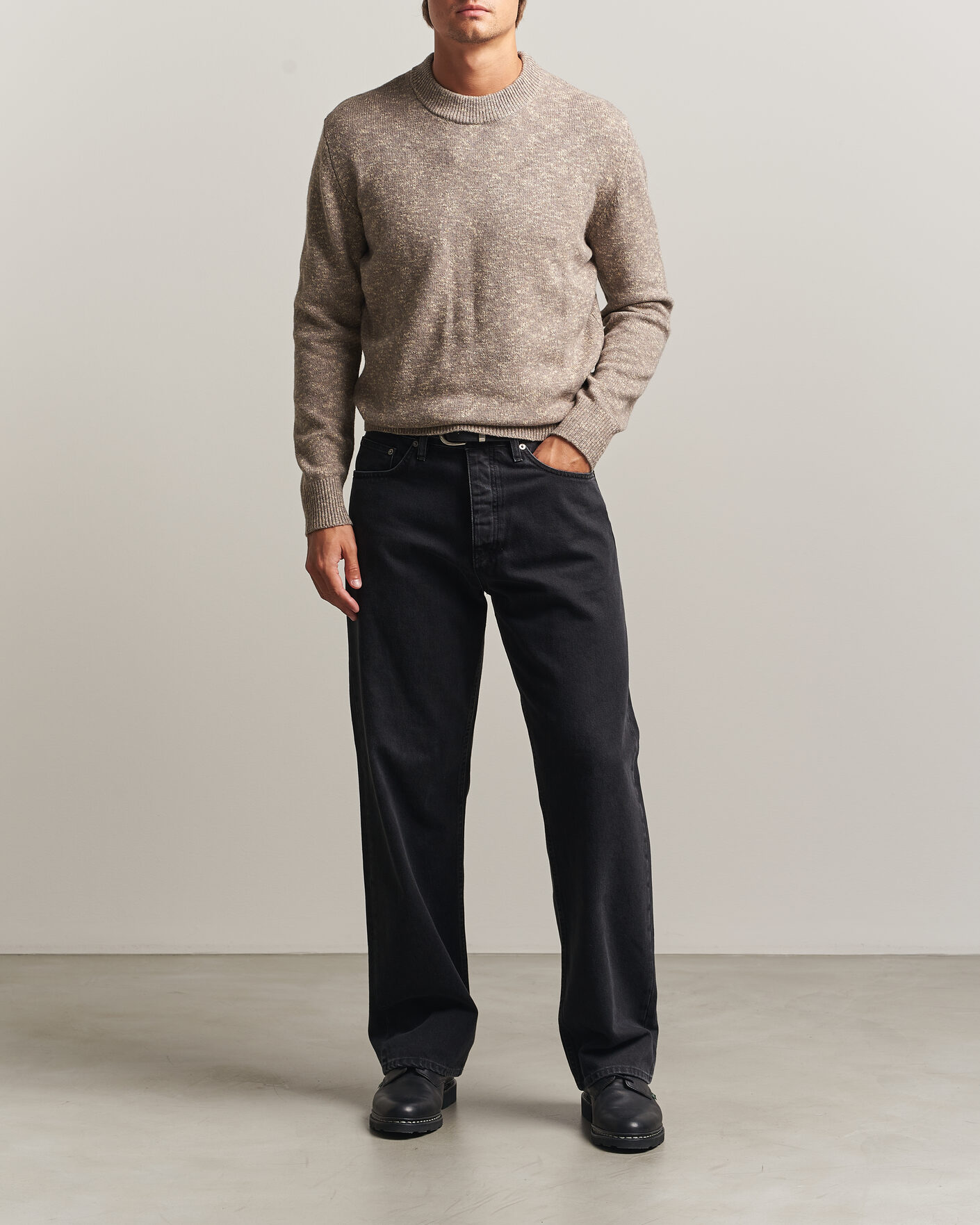 Uomini | Maglieria | Sunflower | Moon Merino Sweater Sand