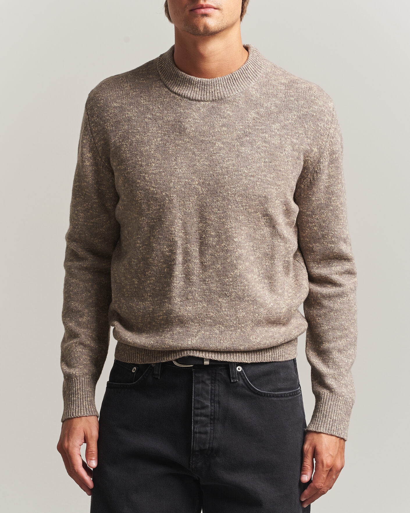 Uomini | Maglieria | Sunflower | Moon Merino Sweater Sand