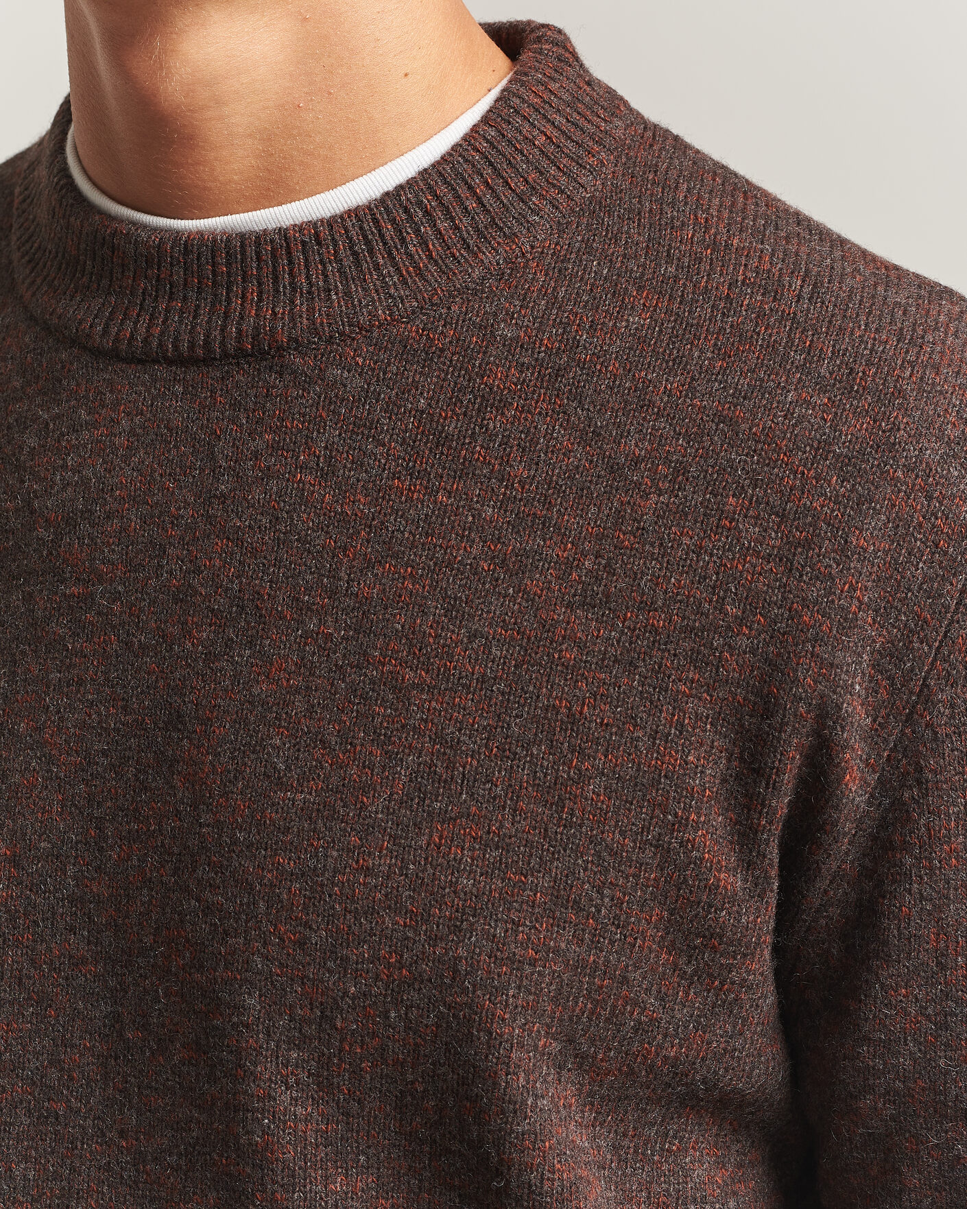 Uomini | Maglieria | Sunflower | Moon Merino Sweater Brown