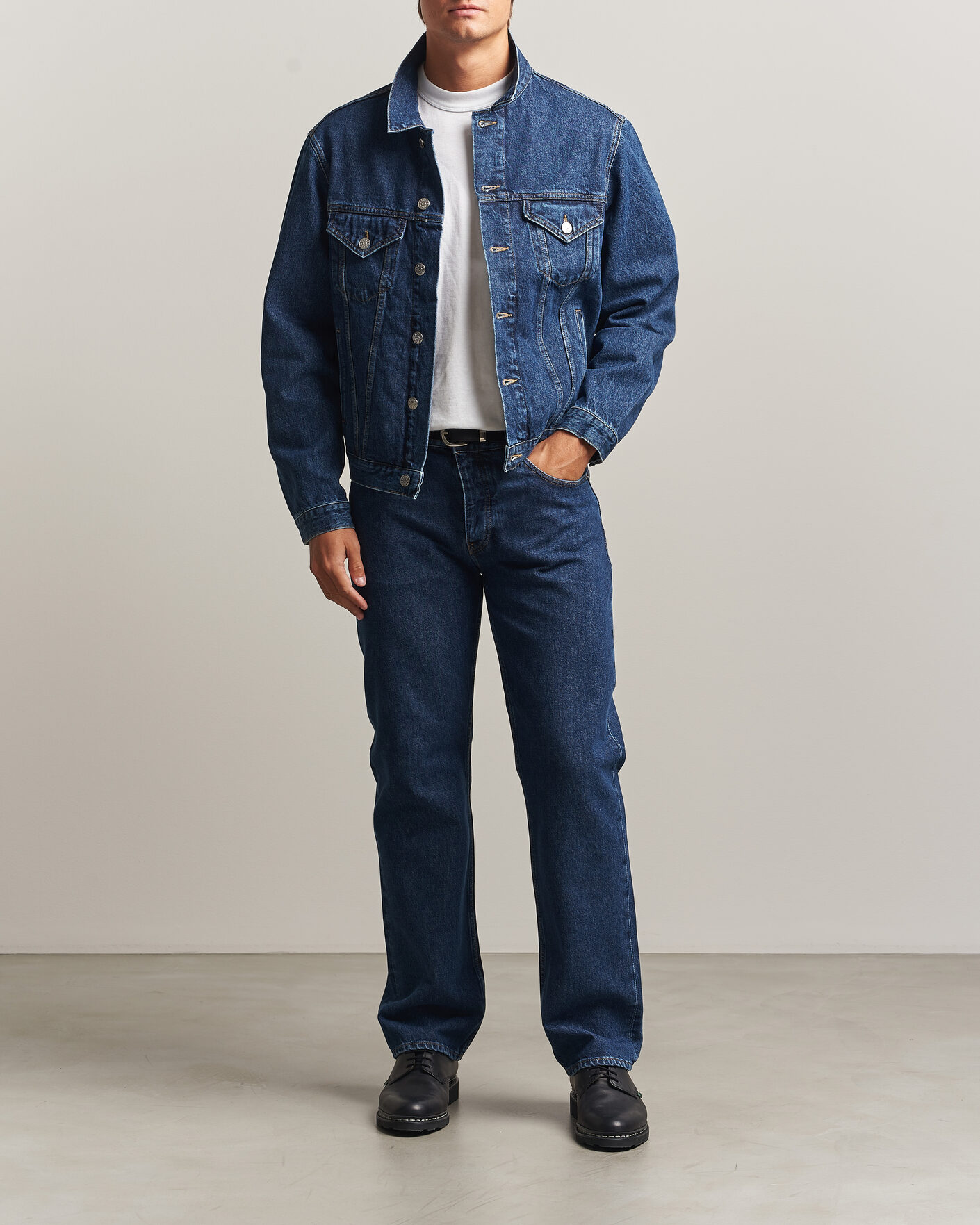 Uomini | Jeans | Sunflower | Low Straight Jeans Blue Wash