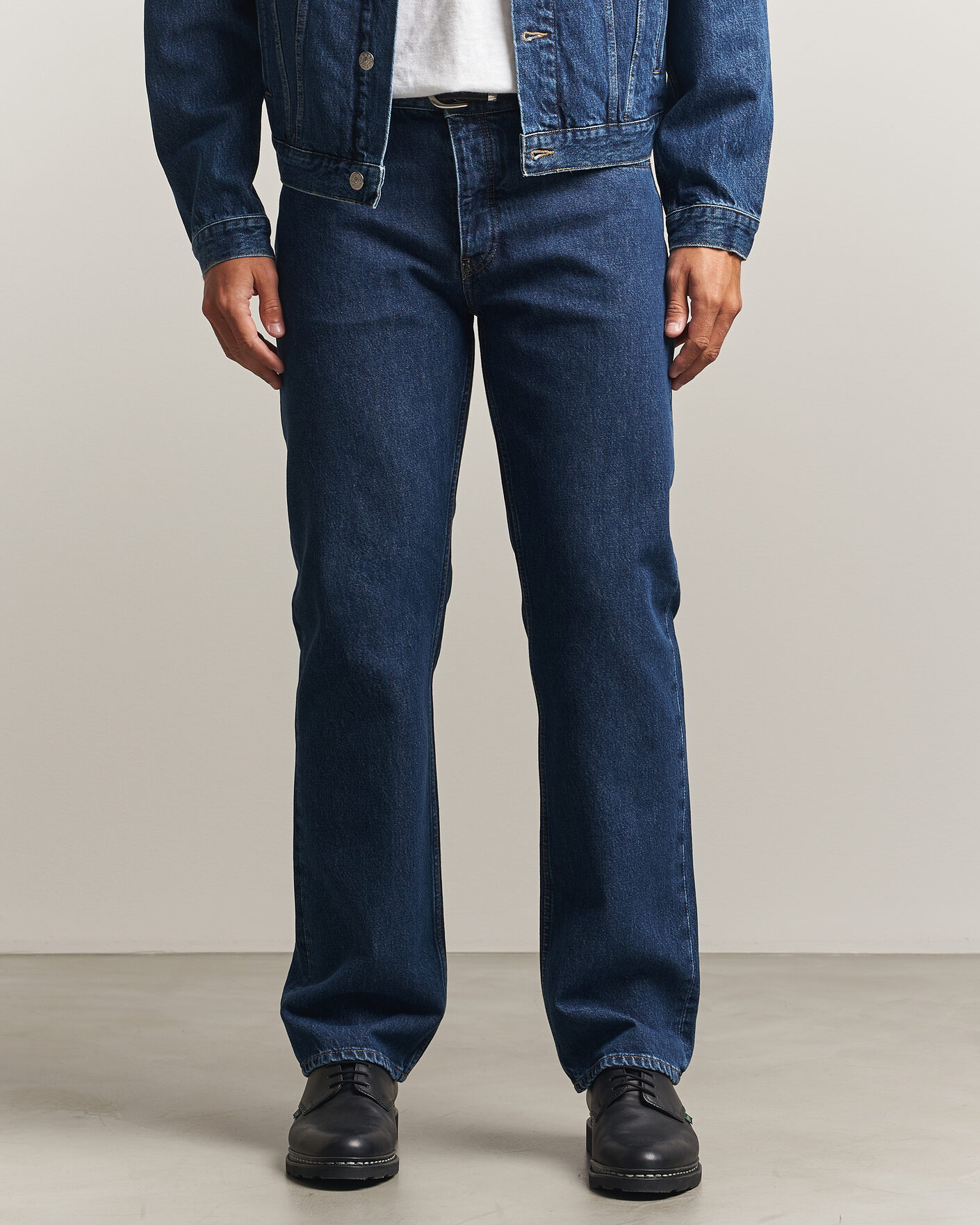 Uomini | Jeans | Sunflower | Low Straight Jeans Blue Wash
