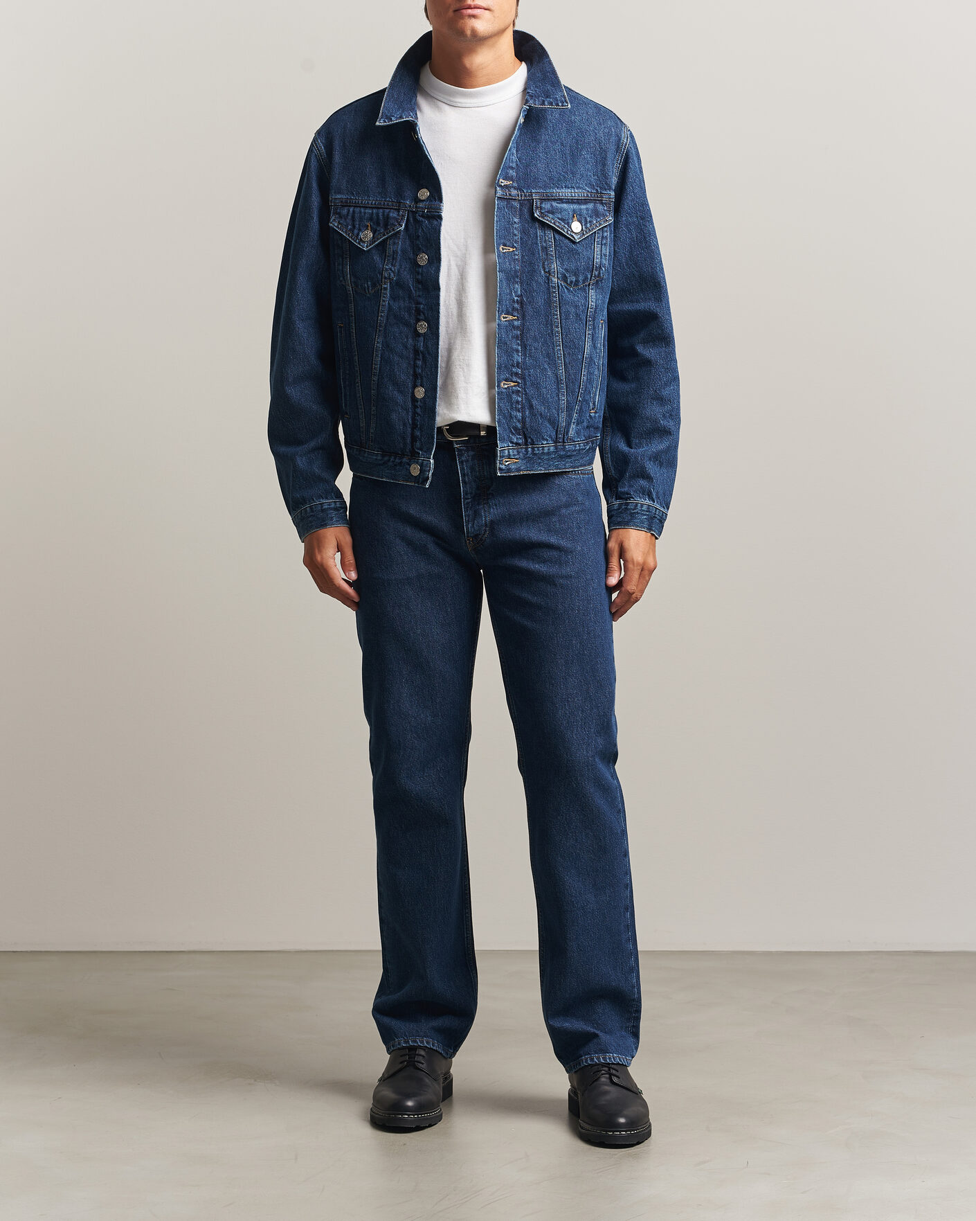 Uomini | Giacche | Sunflower | Trucker Denim Jacket Blue Wash