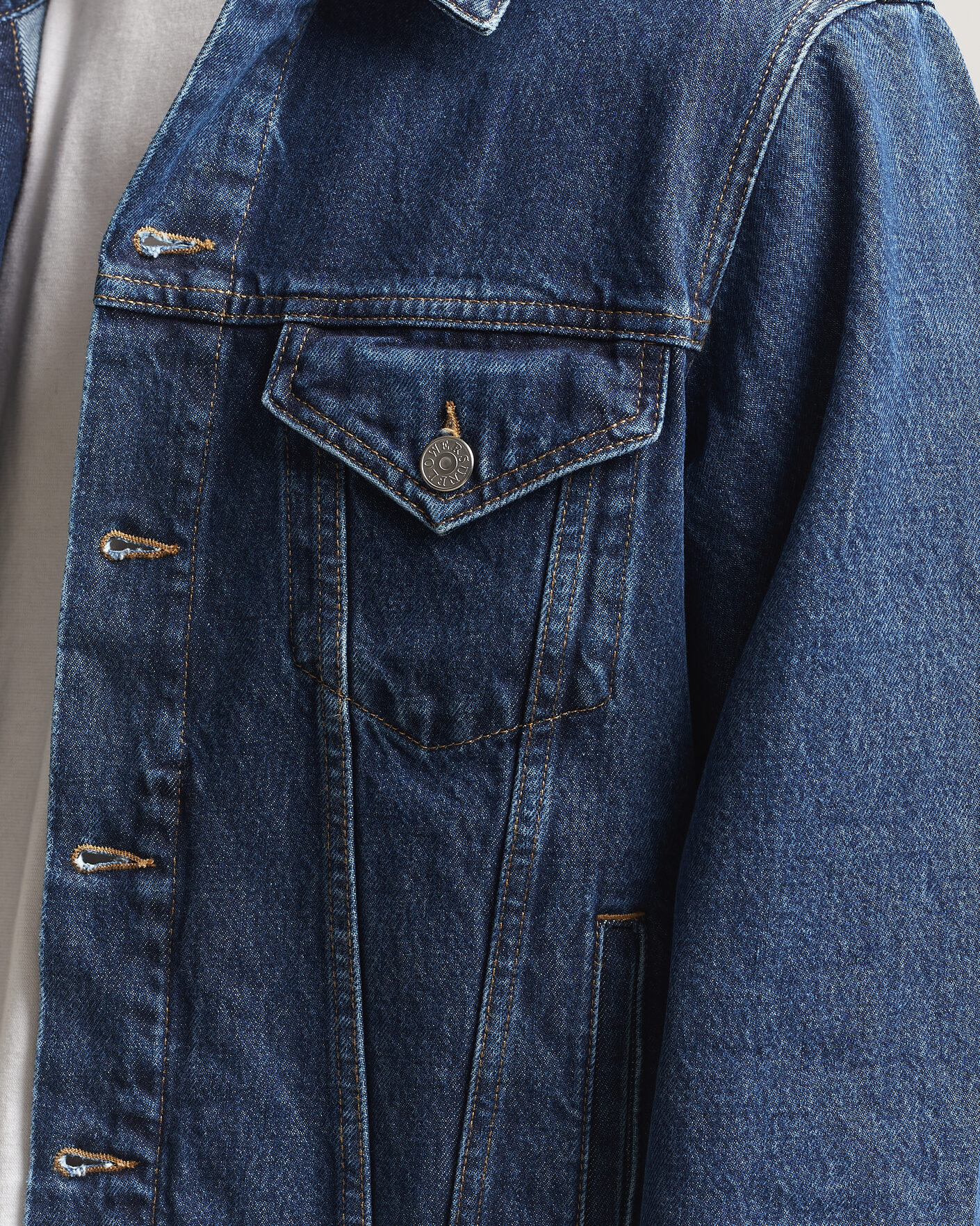 Uomini | Giacche | Sunflower | Trucker Denim Jacket Blue Wash