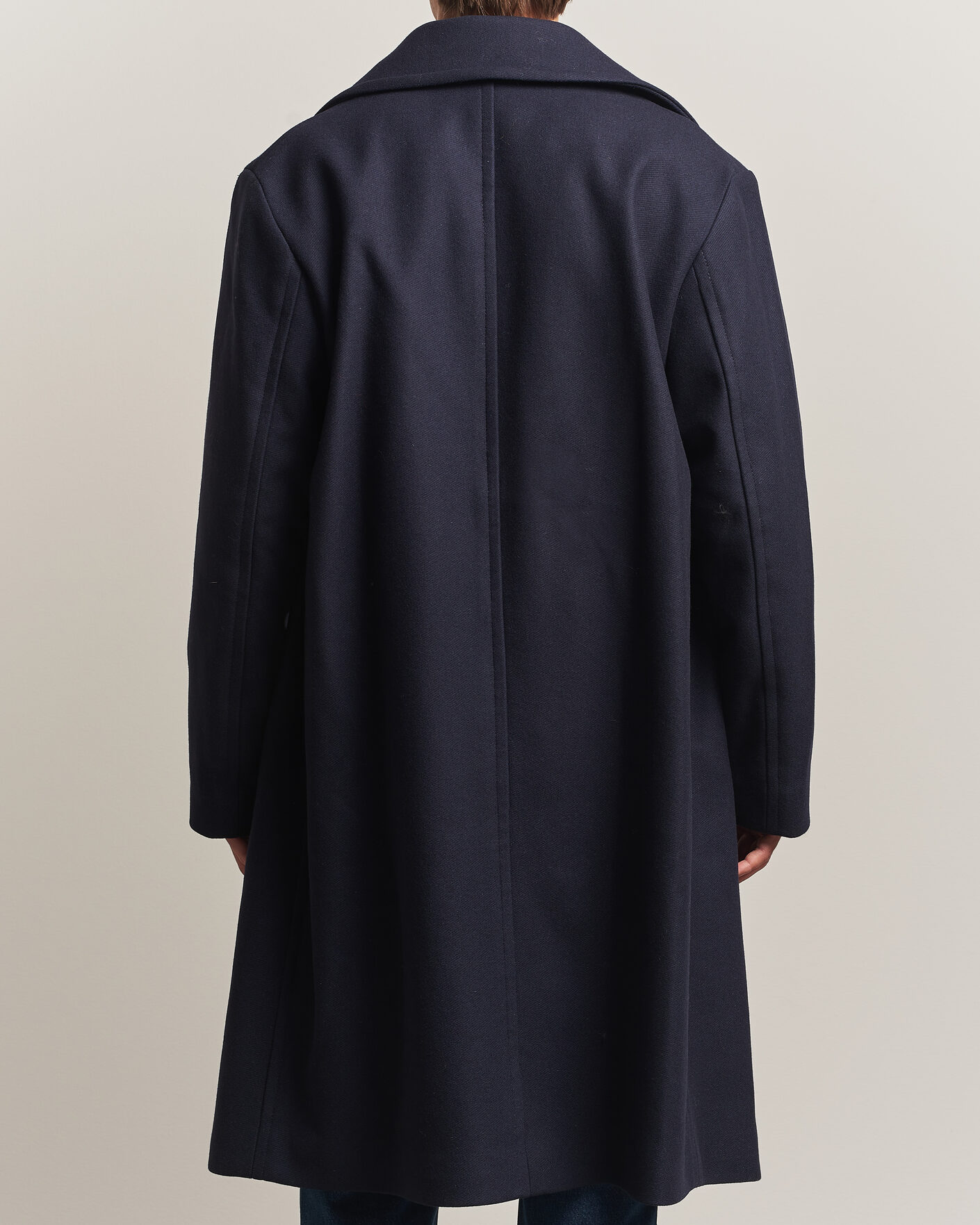Uomini | Giacche | Sunflower | Double Breasted Wool Blend Coat Navy