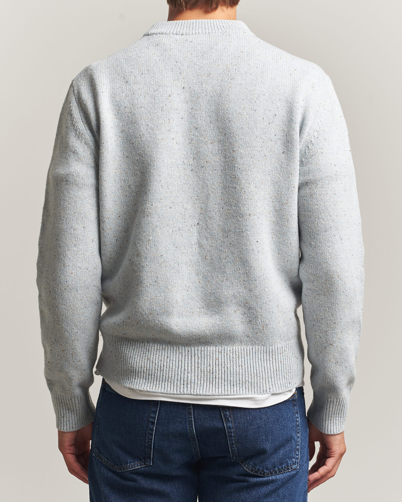 Uomini | Maglieria | Sunflower | Moon Donegal Sweater Light Blue