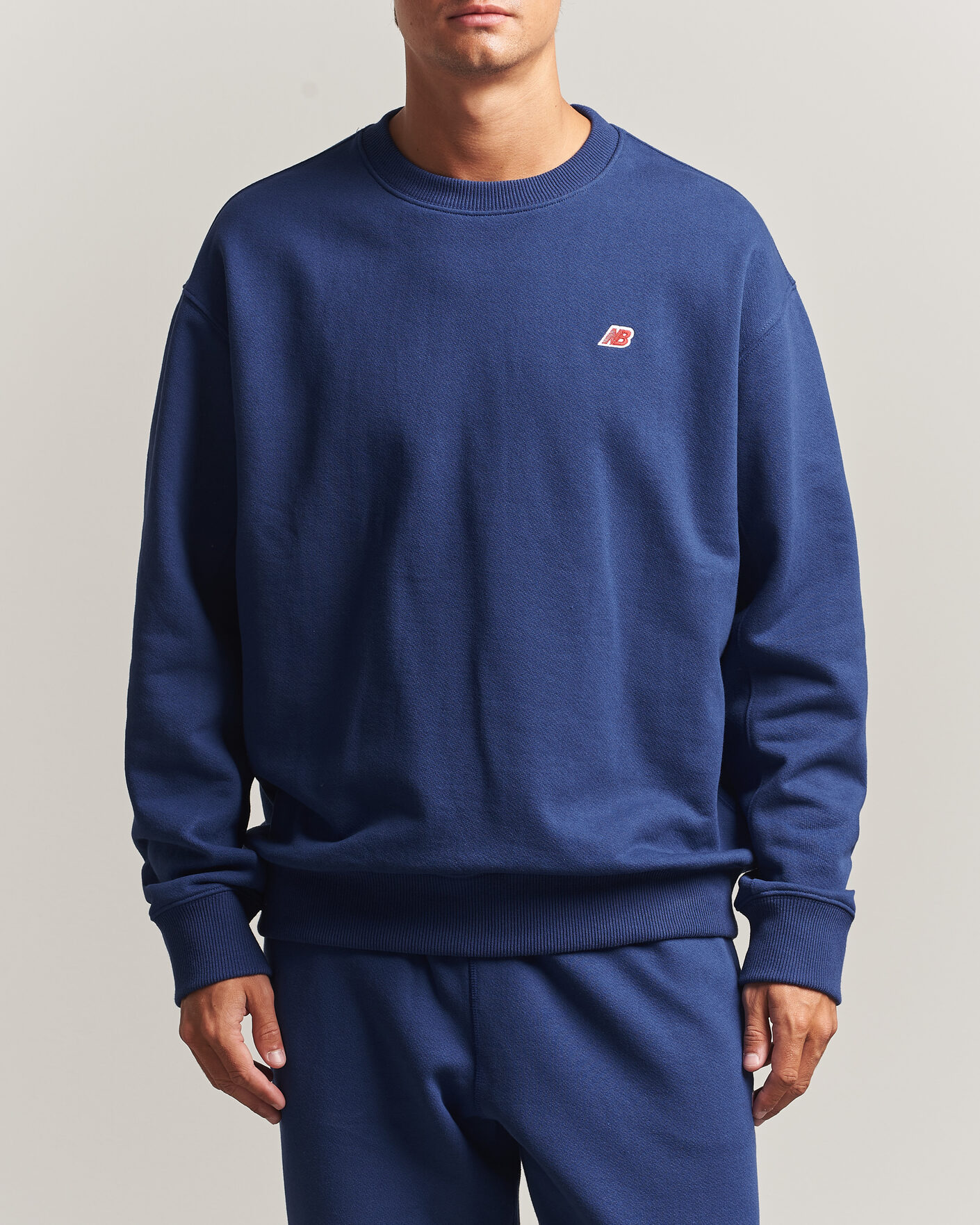 Uomini | Maglieria | New Balance Made In US & UK | New Balance Made in Made In USA Core Sweatshirt Blue Oyster
