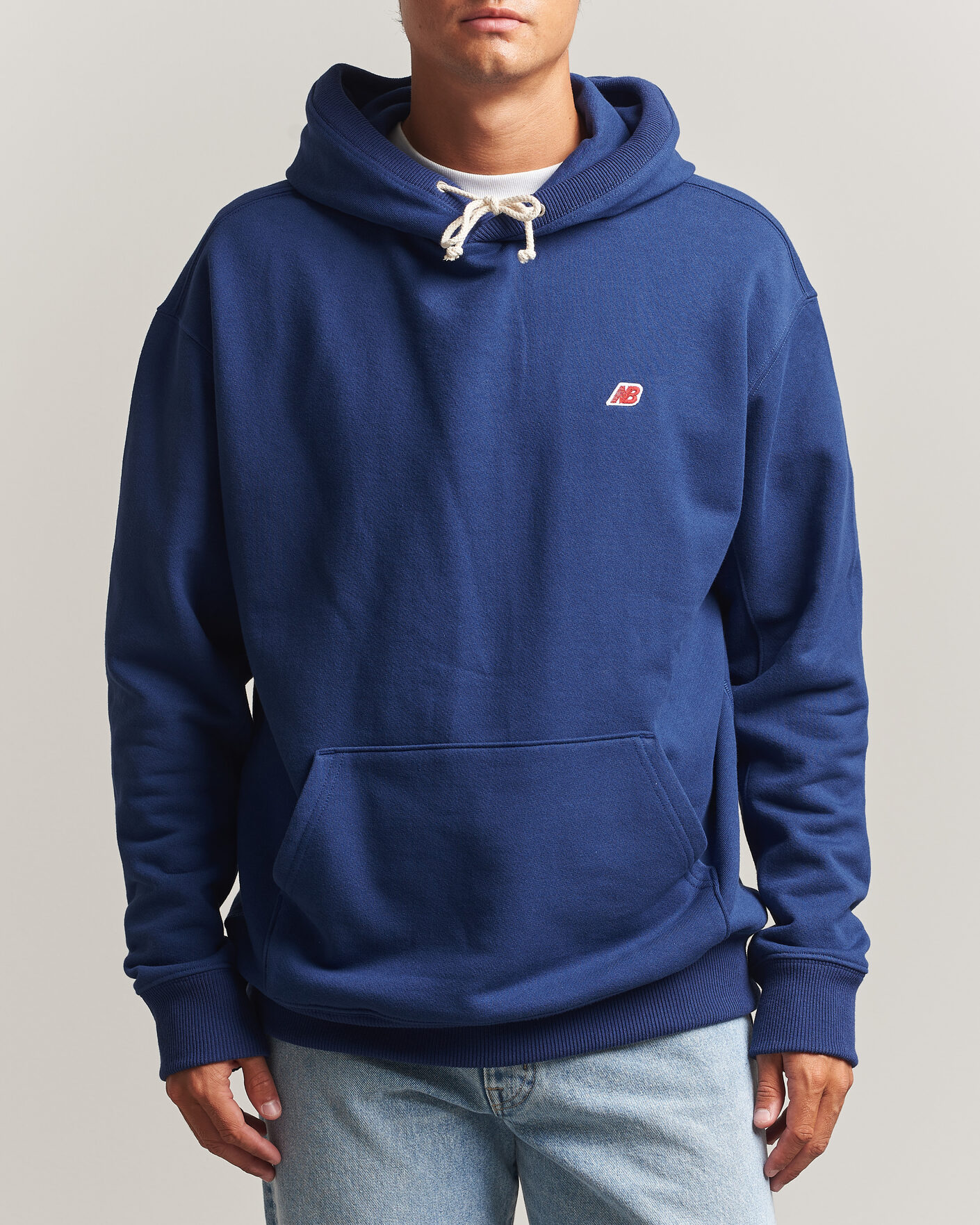 Uomini | Maglieria | New Balance Made In US & UK | New Balance Made in Made In USA Core Hoodie Blue Oyster