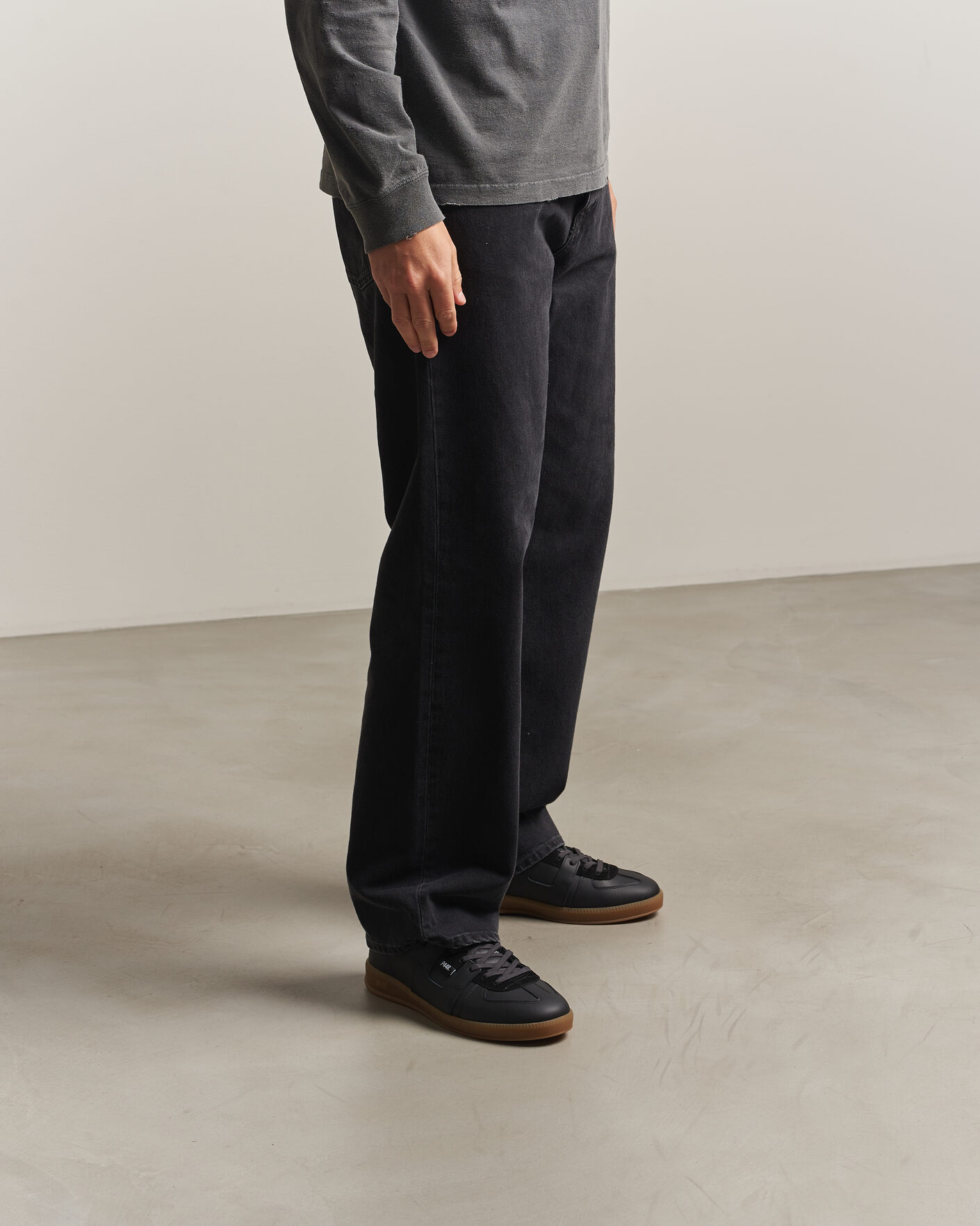 Uomini | Sneakers | P448 | Monza Leather/Suede Sneaker Black