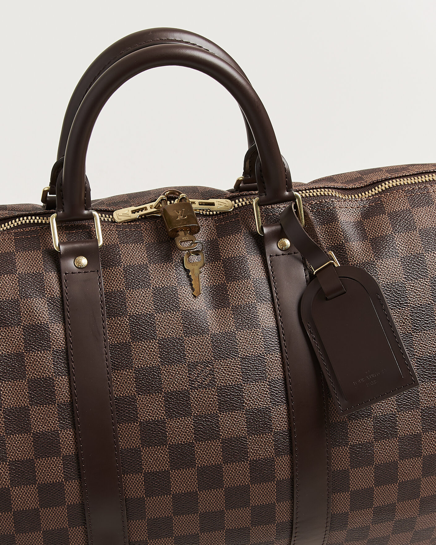Uomini | Pre-Owned & Vintage Bags | Louis Vuitton Pre-Owned | Keepall 50 Damier Ebene