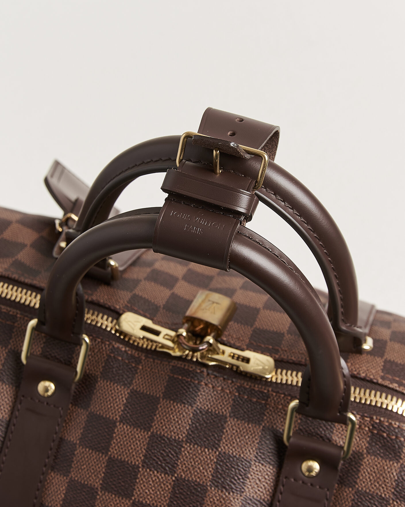 Uomini | Pre-Owned & Vintage Bags | Louis Vuitton Pre-Owned | Keepall 50 Damier Ebene