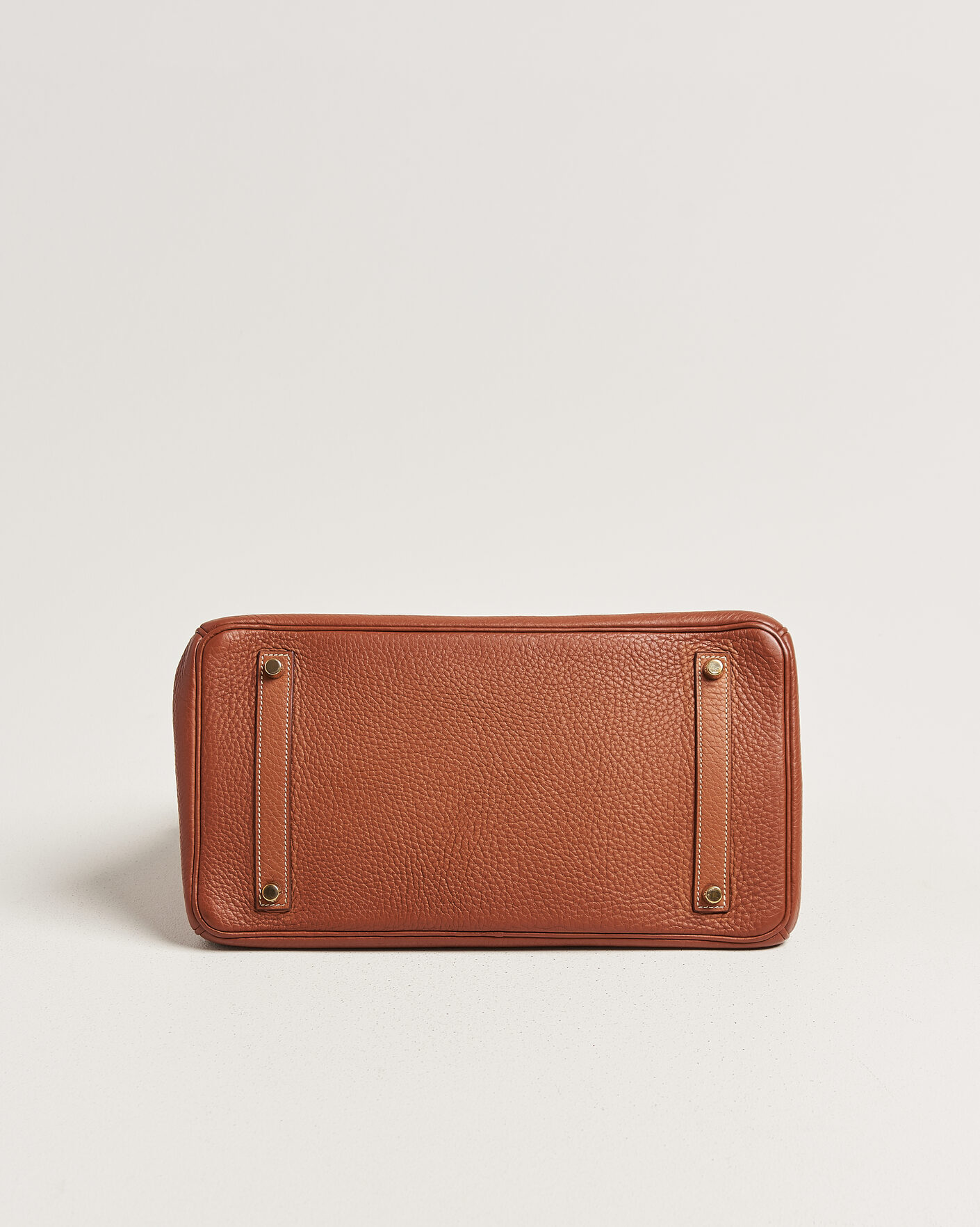 Uomini | Pre-Owned & Vintage Bags | Hermès Pre-Owned | Birkin 35 Togo Leather Cognac Brown