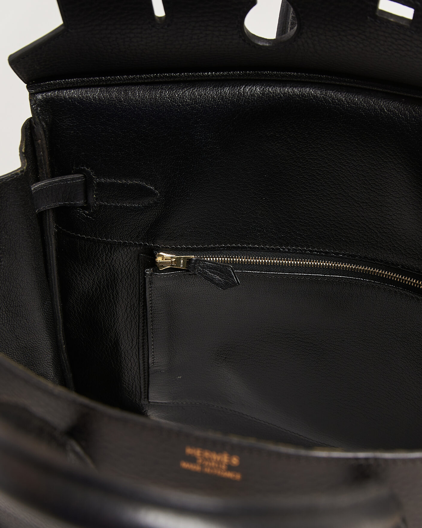Uomini | Pre-Owned & Vintage Bags | Hermès Pre-Owned | Birkin 35 Retourné Ardennes Leather Black