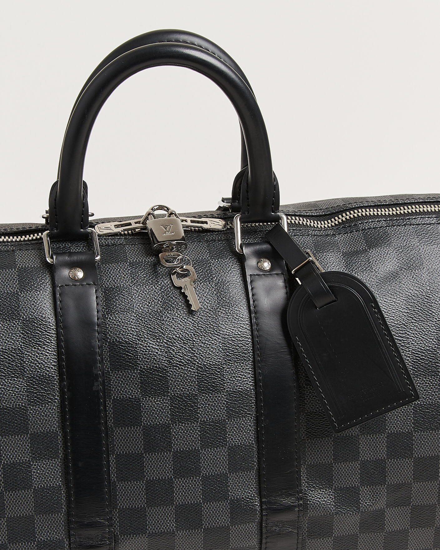 Uomini | Pre-Owned & Vintage Bags | Louis Vuitton Pre-Owned | Keepall 45 Bandouliére Damier graphite