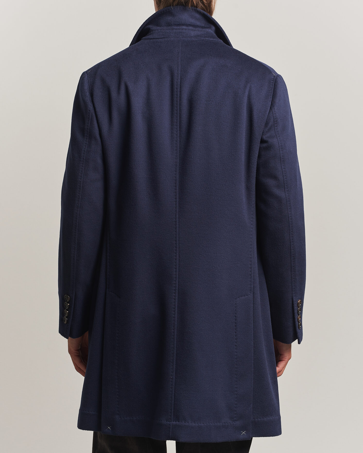 Uomini | Giacche | Brunello Cucinelli | Soft Wool Coat Navy