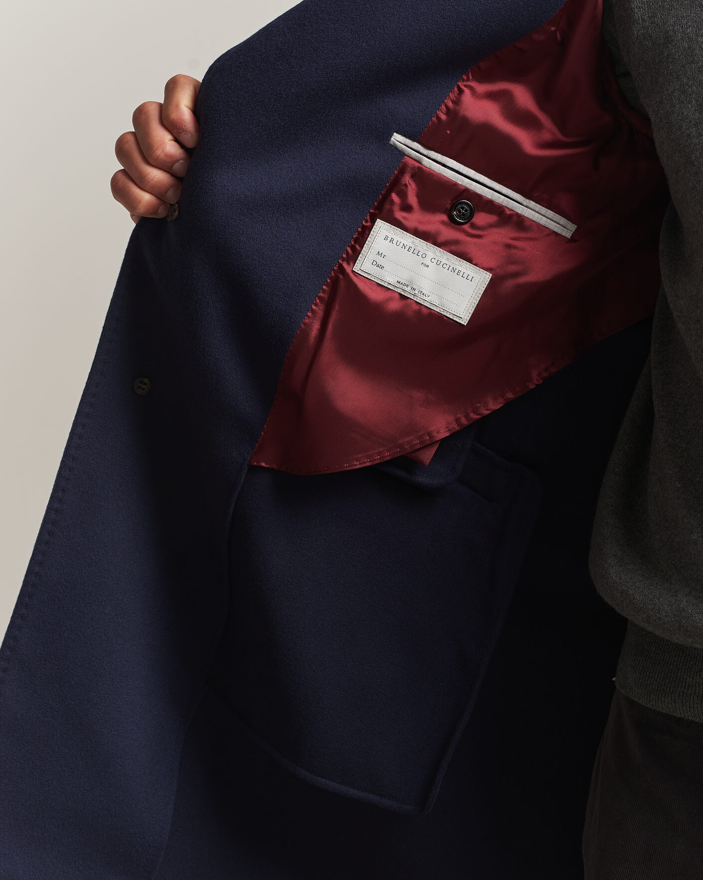 Uomini | Giacche | Brunello Cucinelli | Soft Wool Coat Navy