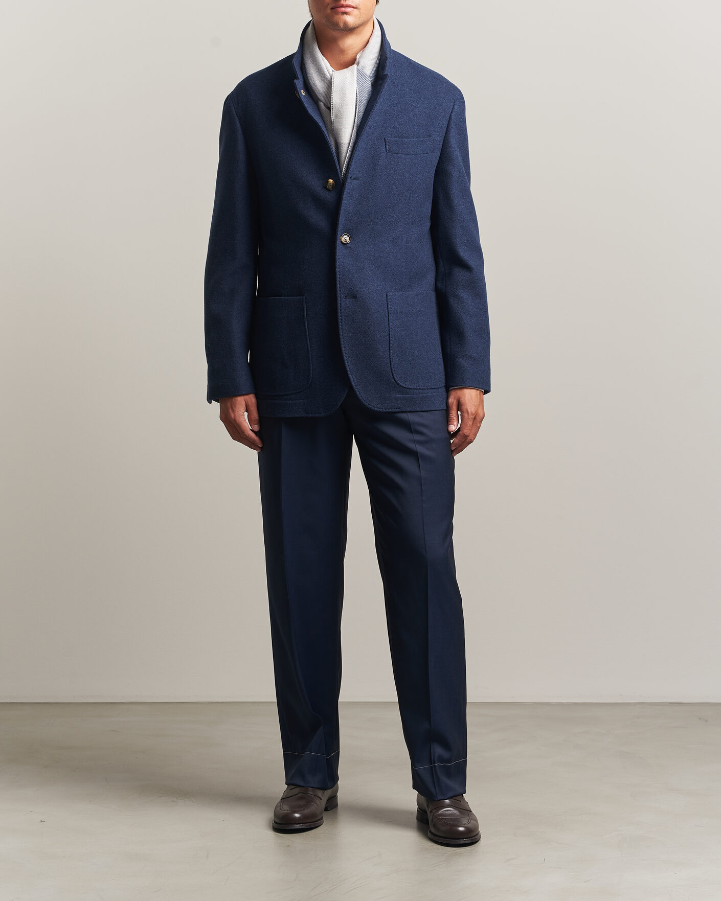 Uomini | Giacche | Brunello Cucinelli | Cashmere City Jacket Navy