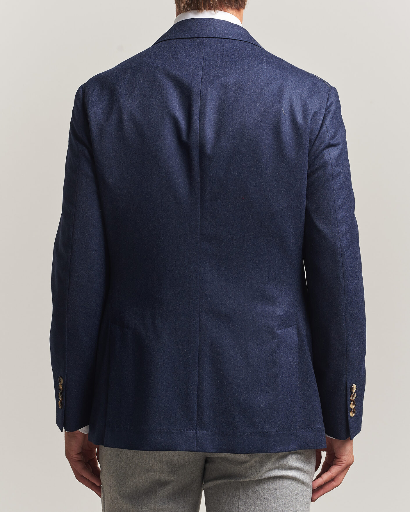 Uomini | Blazers | Brunello Cucinelli | Wool Flannel Blazzer Navy