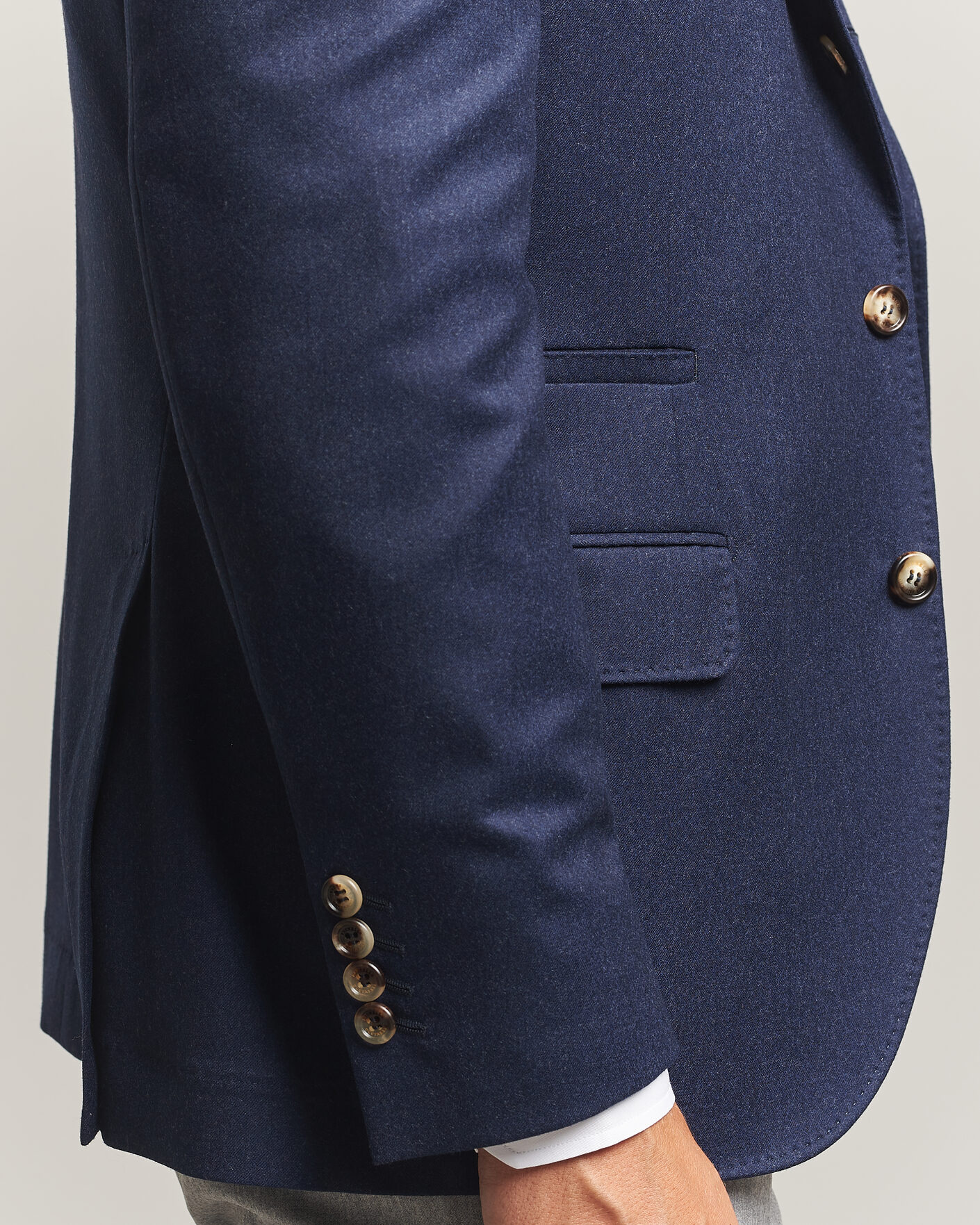 Uomini | Blazers | Brunello Cucinelli | Wool Flannel Blazzer Navy