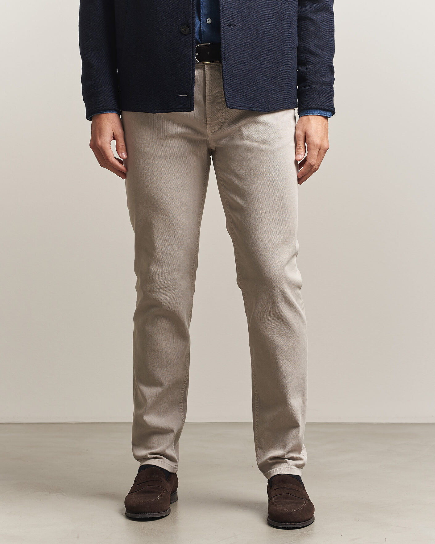 Uomini | Pantaloni | Brunello Cucinelli | Slim Fit Bull Denim Pants Beige