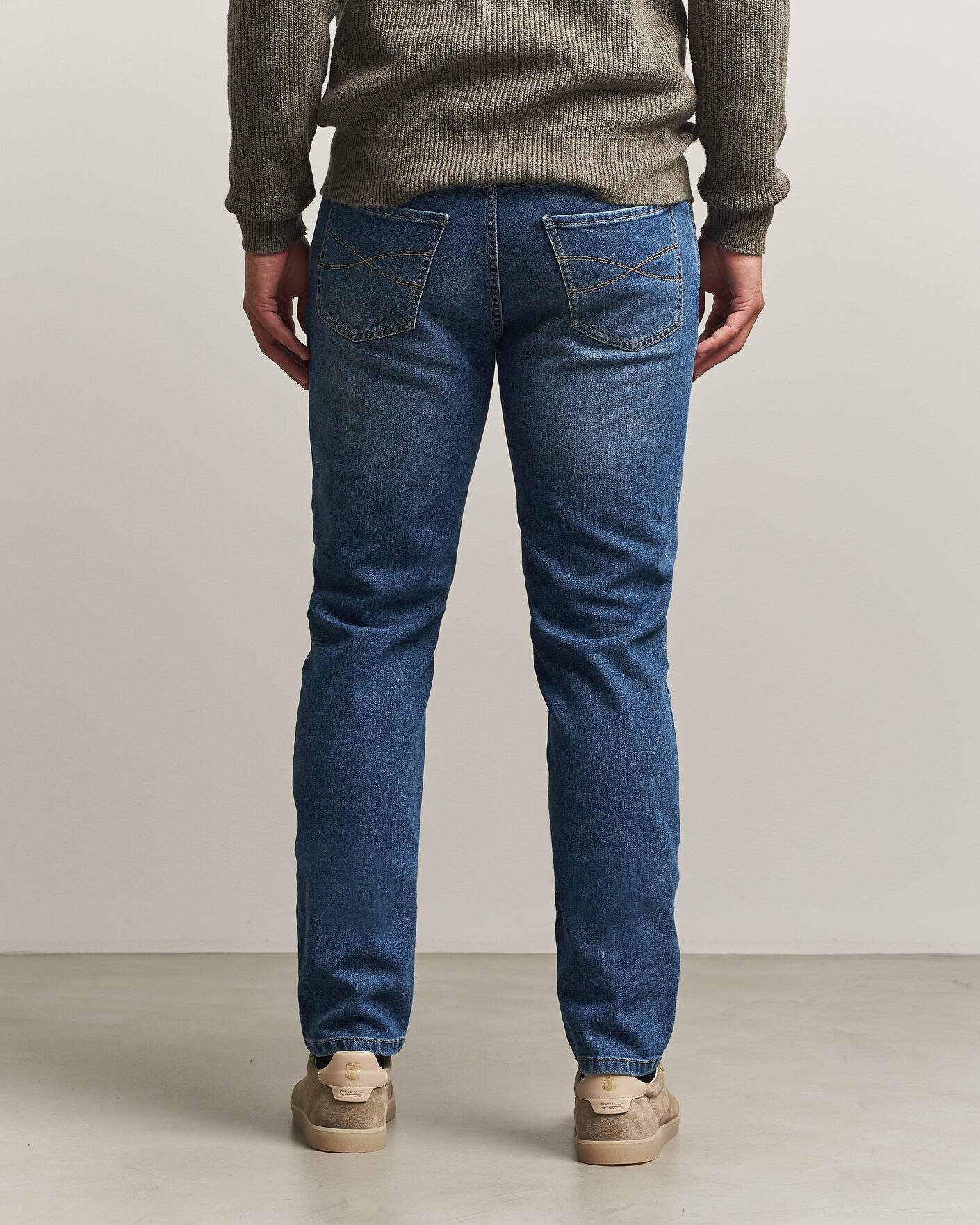 Uomini | Pantaloni | Brunello Cucinelli | Traditional Fit Jeans Medium Wash
