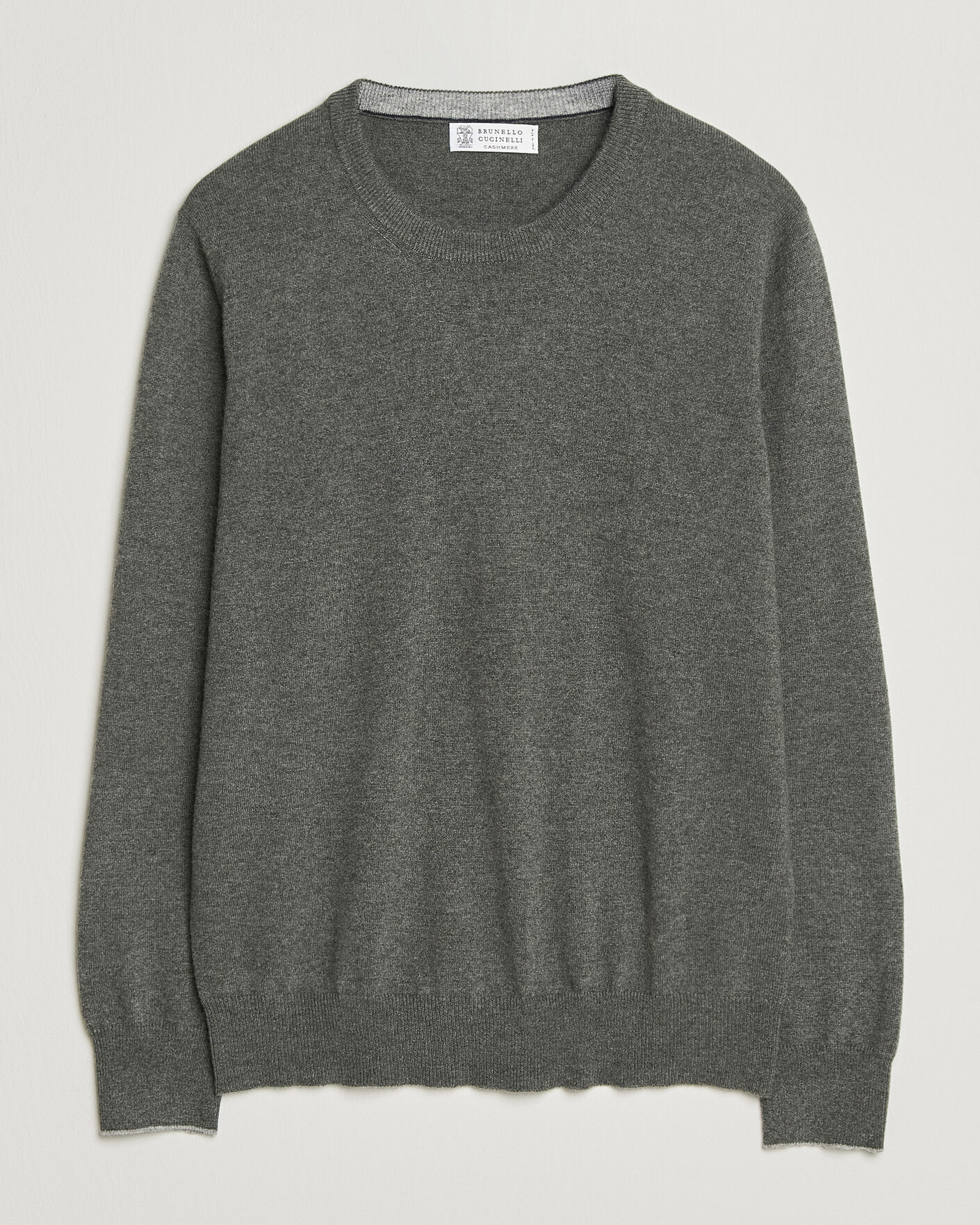 Uomini | Maglieria | Brunello Cucinelli | 2 Ply Cashmere Pullover Forest Green