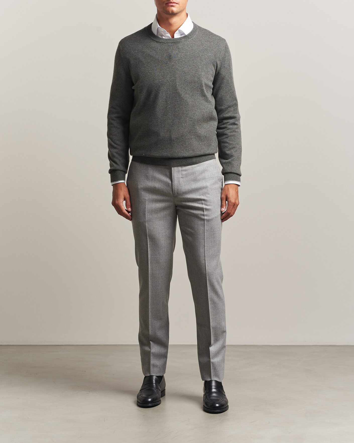 Uomini | Maglieria | Brunello Cucinelli | 2 Ply Cashmere Pullover Forest Green