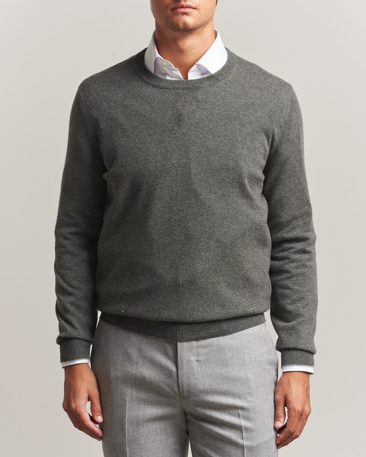 Uomini | Maglieria | Brunello Cucinelli | 2 Ply Cashmere Pullover Forest Green