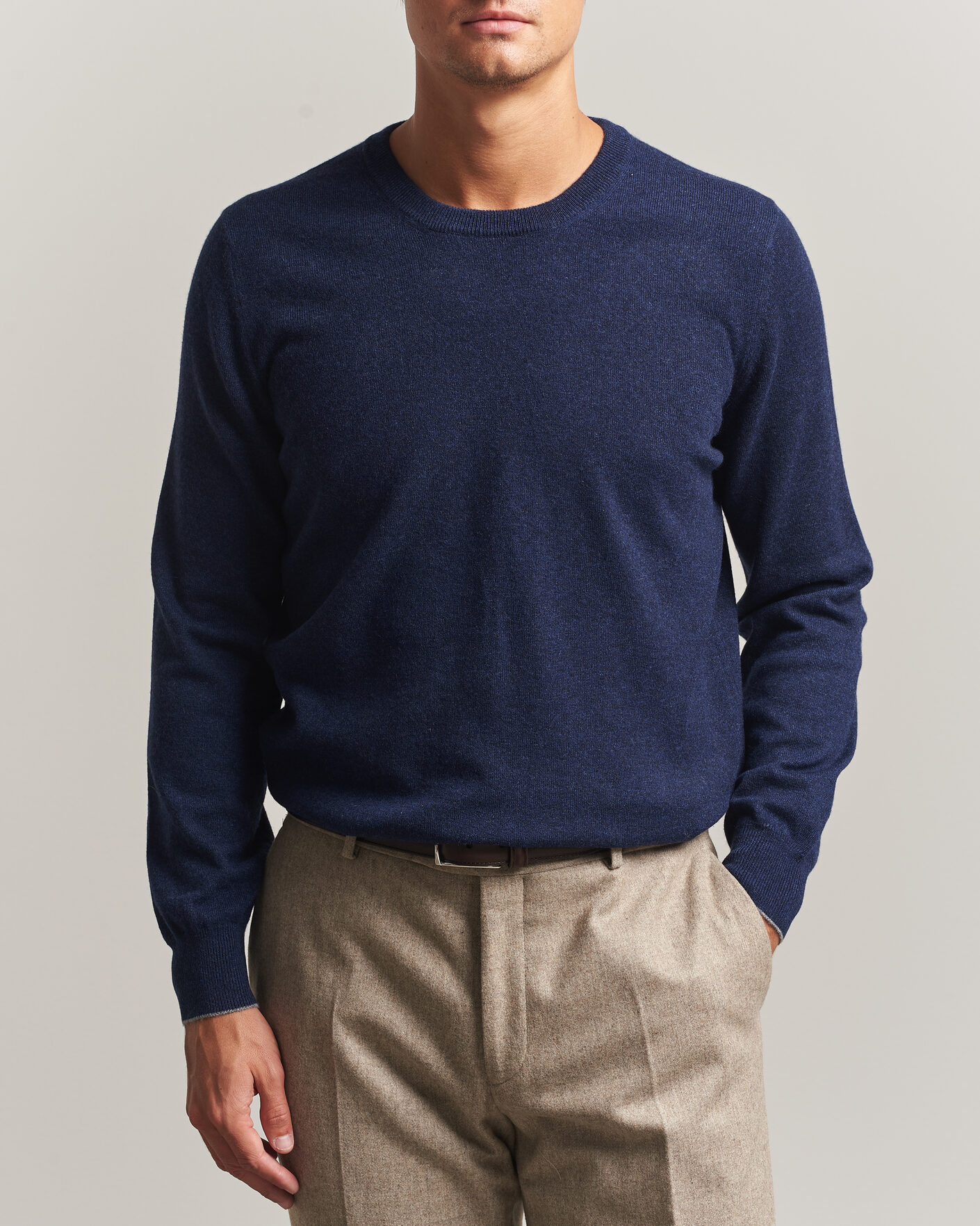 Uomini | Maglieria | Brunello Cucinelli | 2 Ply Cashmere Pullover Marine