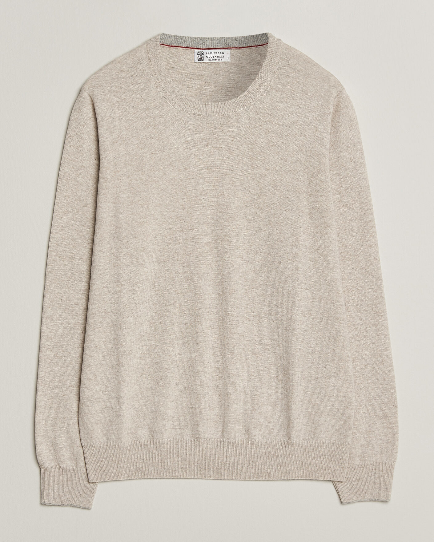Uomini | Maglieria | Brunello Cucinelli | 2 Ply Cashmere Pullover Oyster