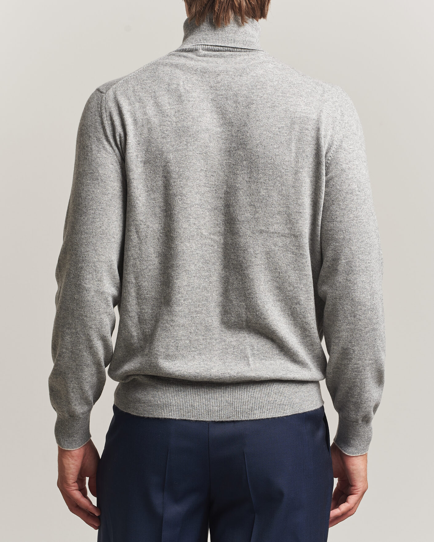 Uomini | Maglieria | Brunello Cucinelli | 2 Ply Cashmere Rollneck Grey Melange