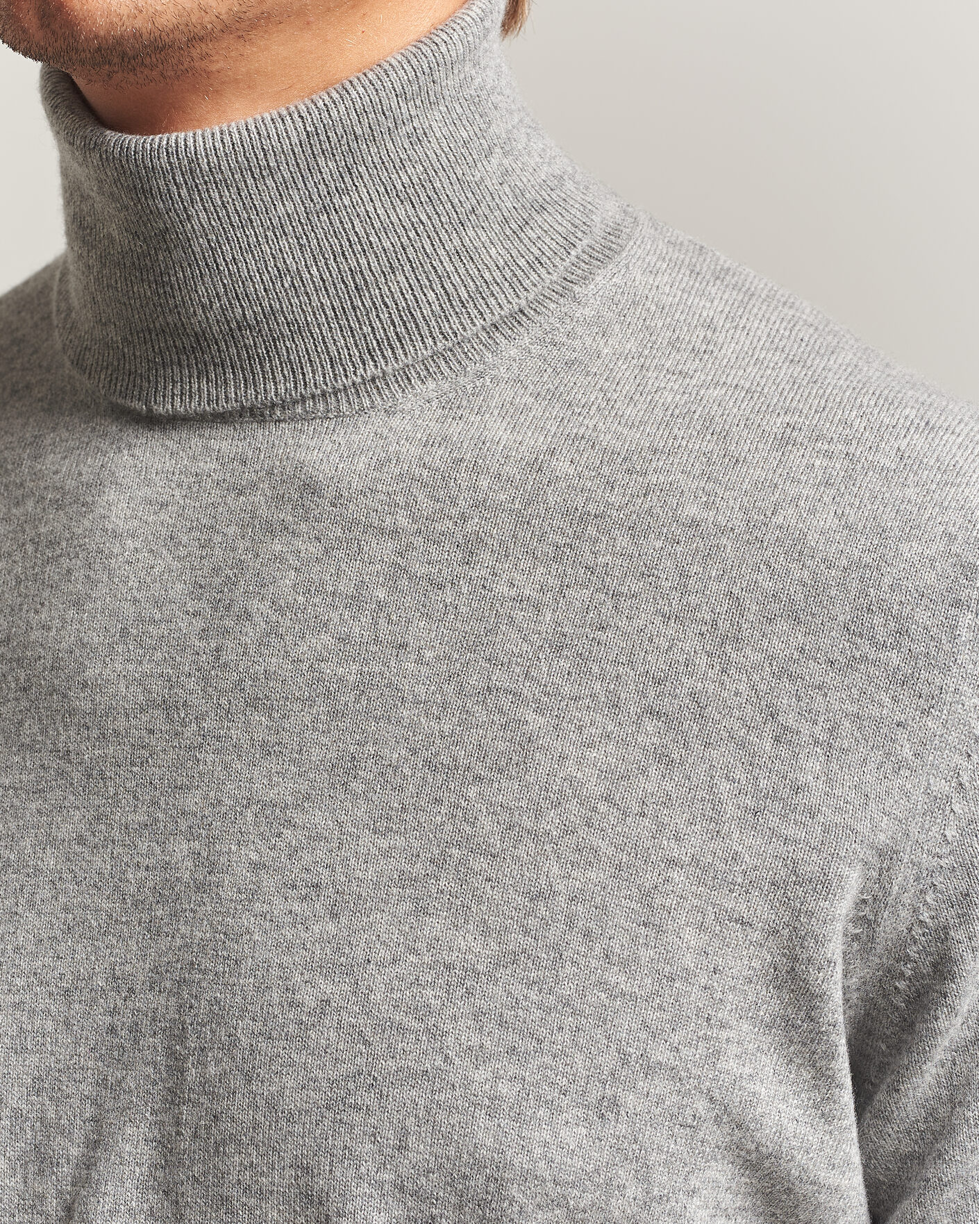 Uomini | Maglieria | Brunello Cucinelli | 2 Ply Cashmere Rollneck Grey Melange