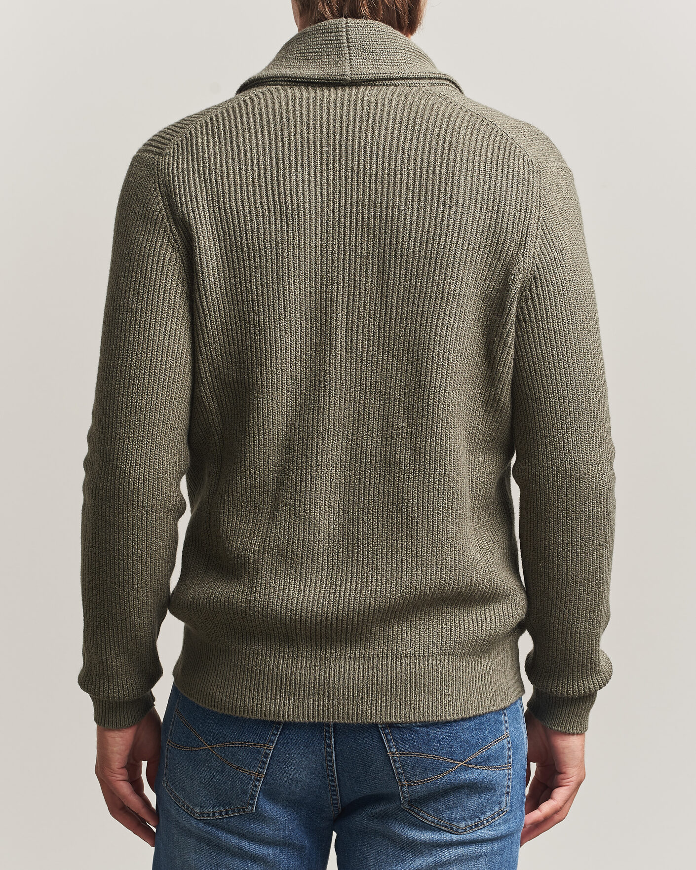 Uomini | Maglieria | Brunello Cucinelli | Shawl Collar Cardigan Forest Green