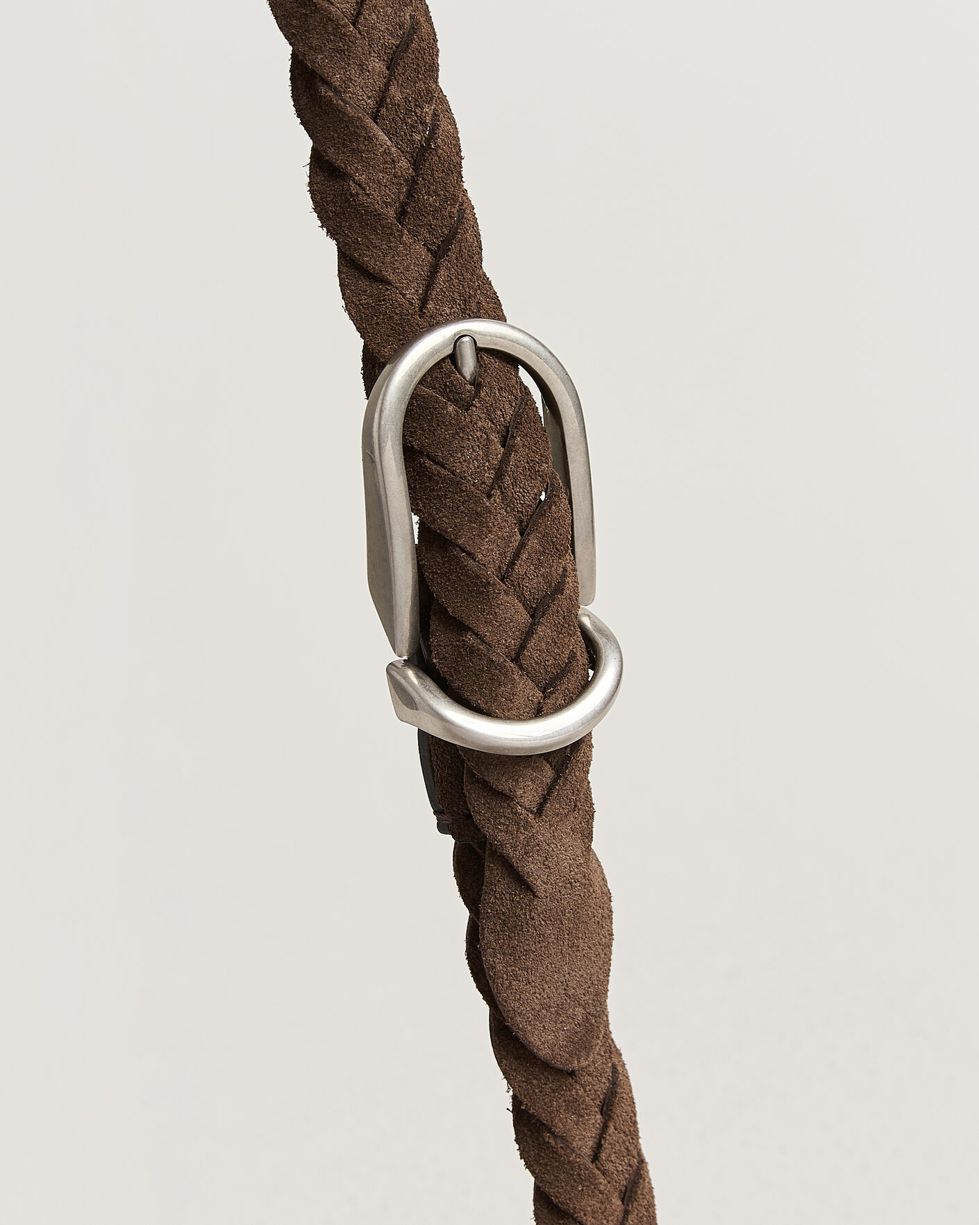 Uomini | Cinture | Brunello Cucinelli | Suede Belt Dark Brown